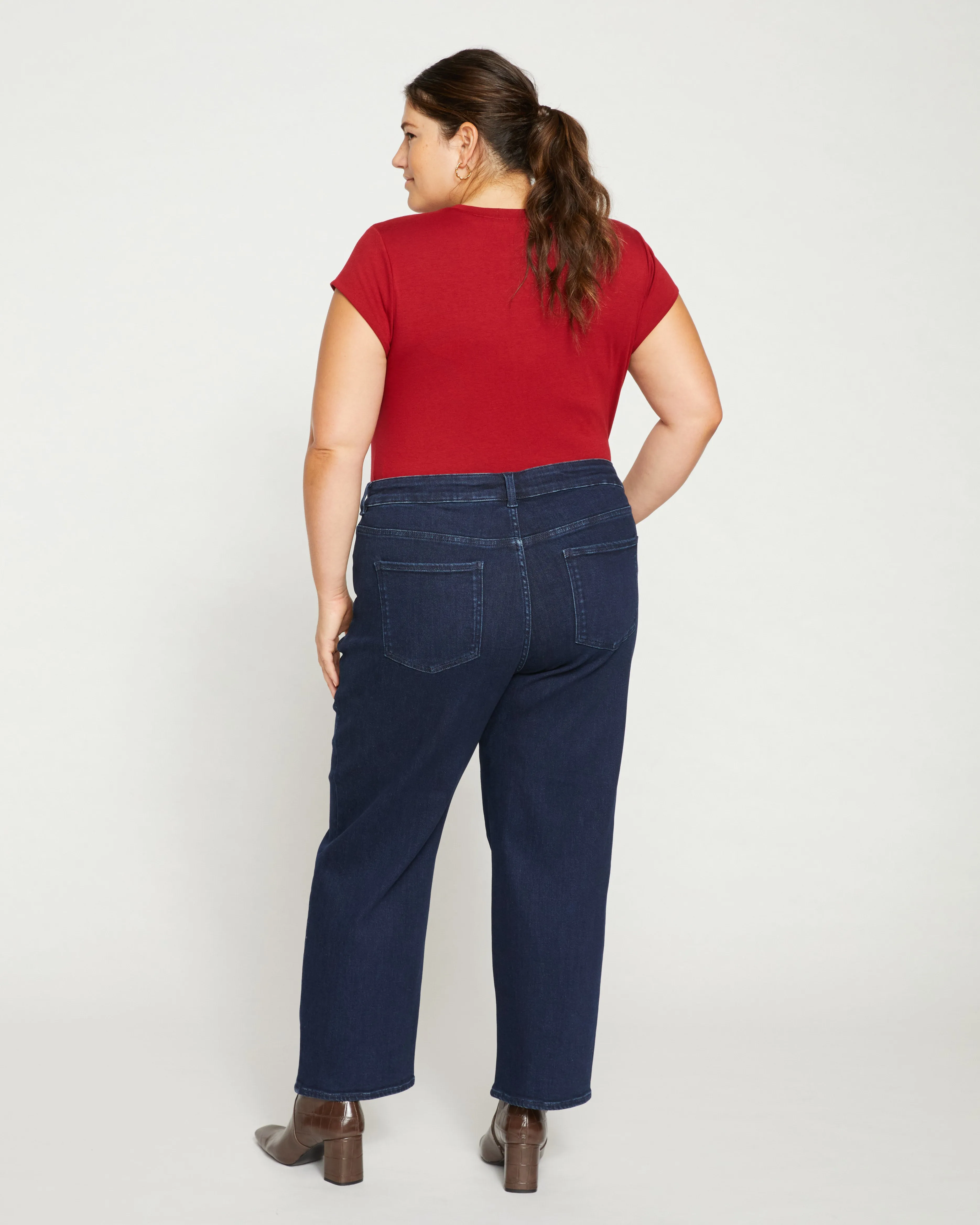 Etta High Rise Straight Leg Jeans 28 Inch - Dark Indigo sold by Universal Standard product image thumbnail 4