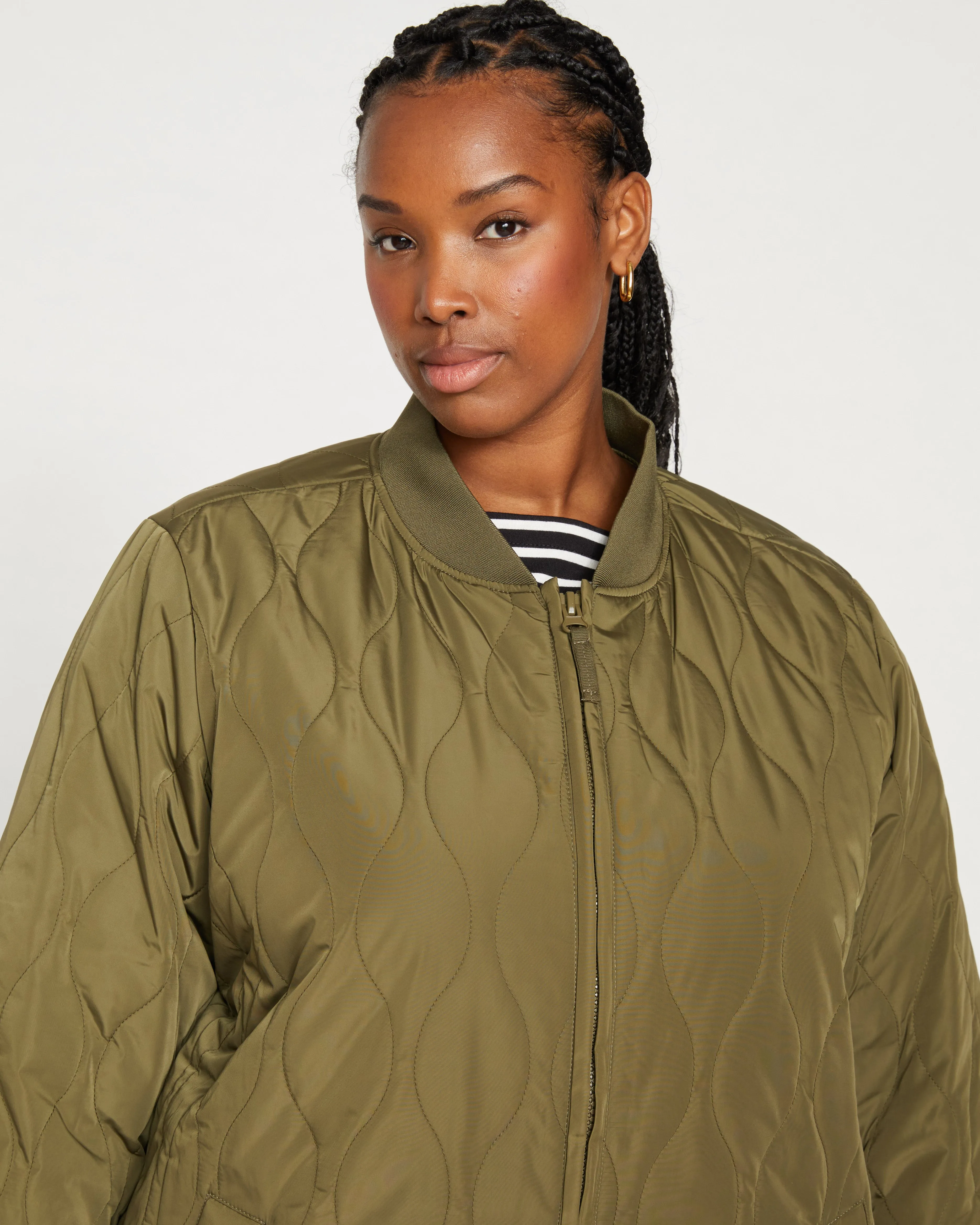 Hudson Quilted Coat - Ivy sold by Universal Standard product image thumbnail 2