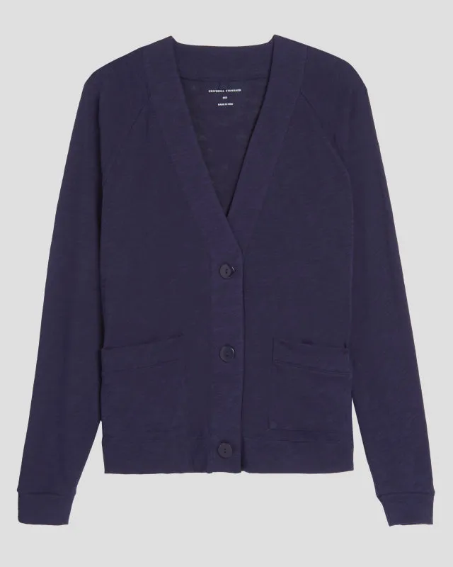 Lightweight Pima Cotton Cardi - Navy sold by Universal Standard product image thumbnail 3