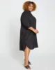 Seaside Linen Shirtdress - Black sold by Universal Standard