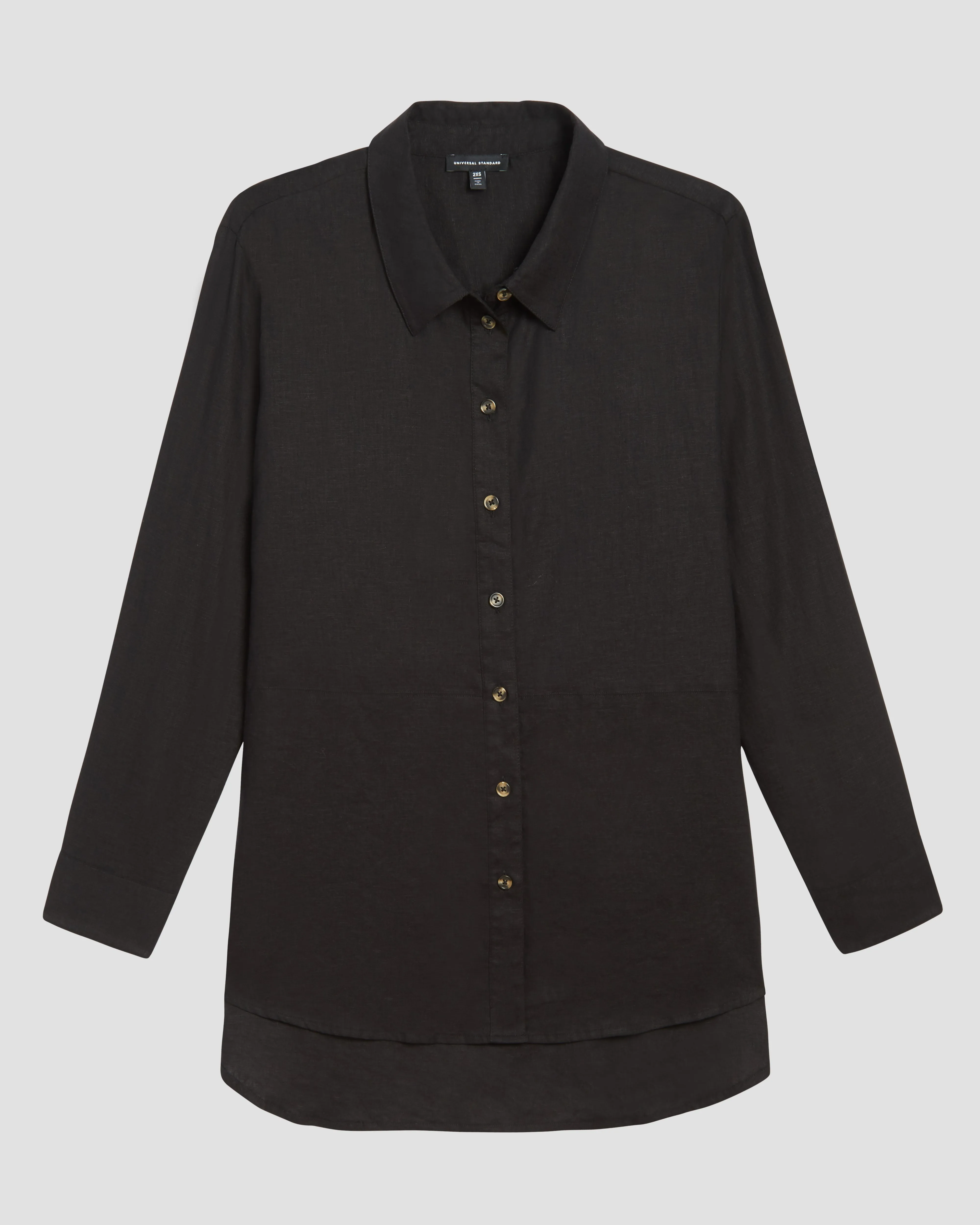 Dawn Linen Hi Low Tunic - Black sold by Universal Standard product image thumbnail 2