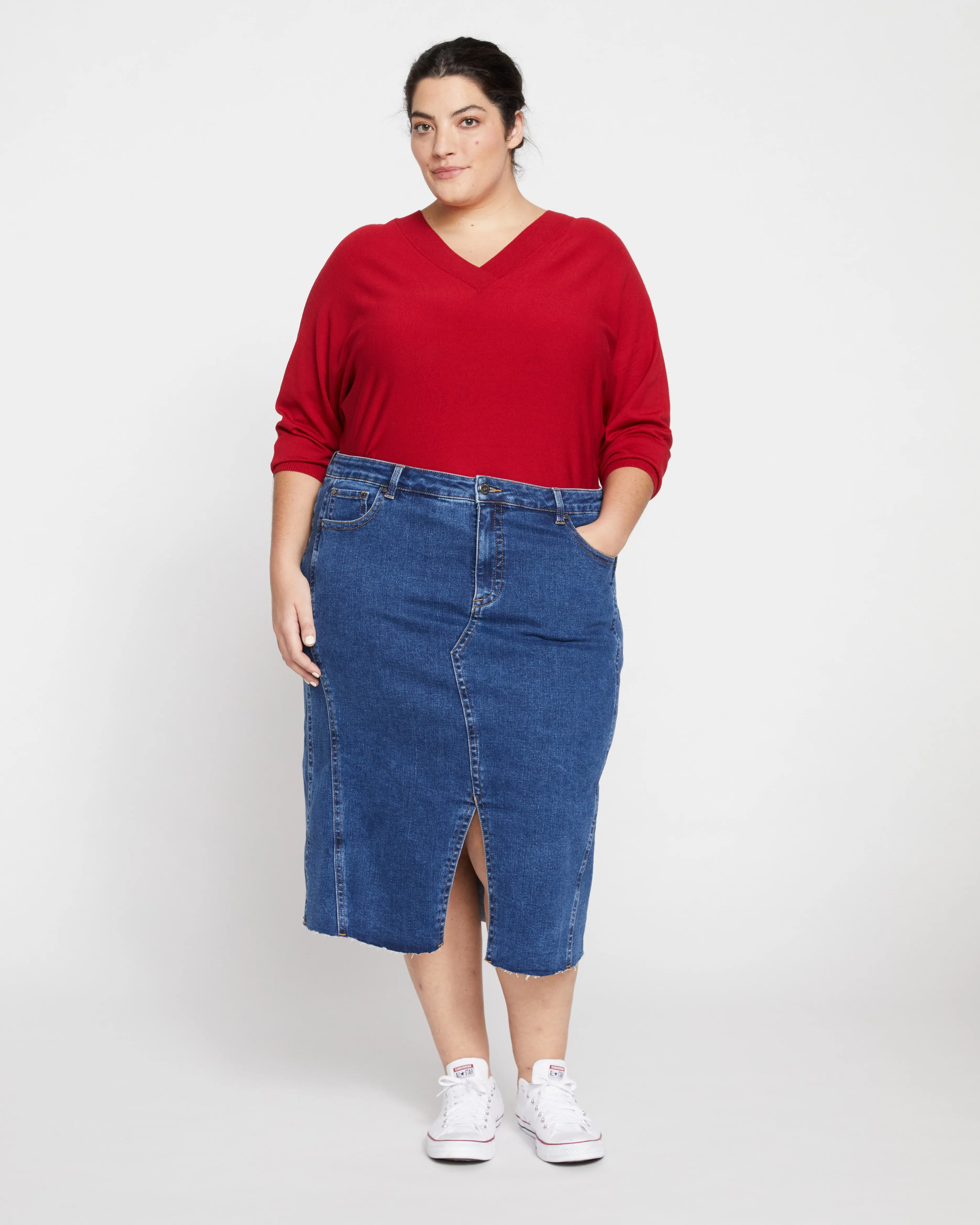 Dakota Denim Skirt - Odeon Blue sold by Universal Standard product image thumbnail 2