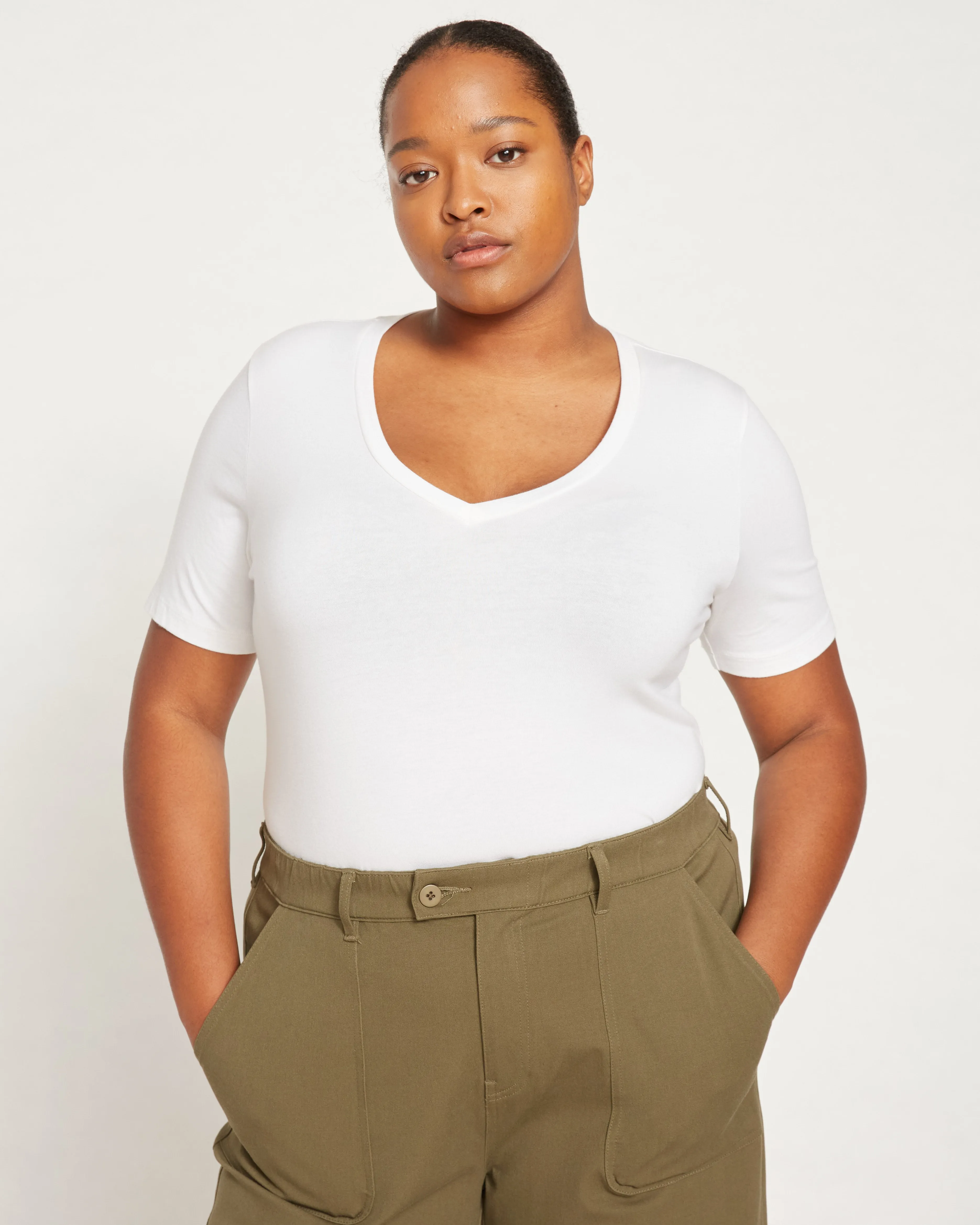 V Rex - White sold by Universal Standard