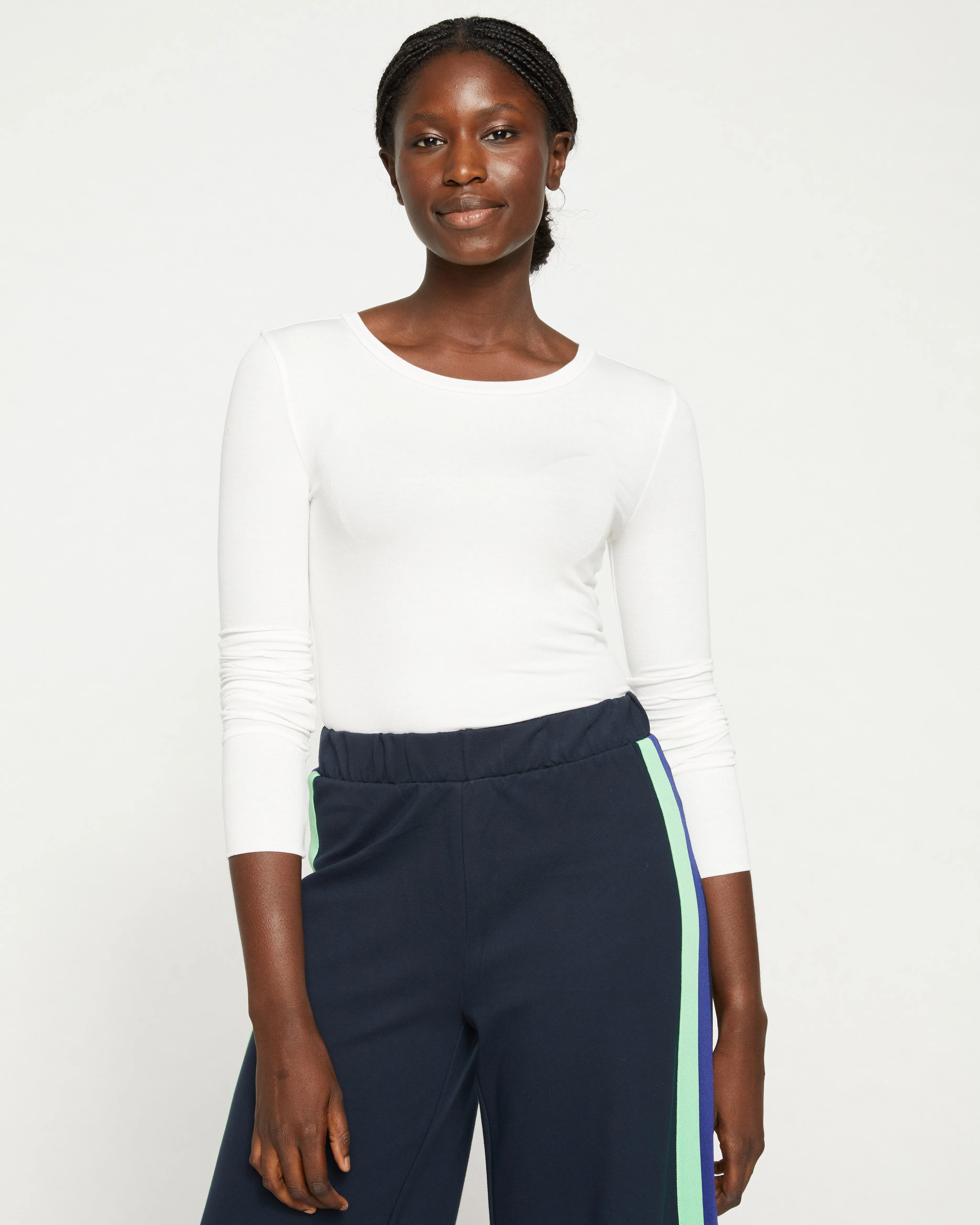 Foundation Long Sleeve Crew Neck Tee - Vapor sold by Universal Standard product image thumbnail 2