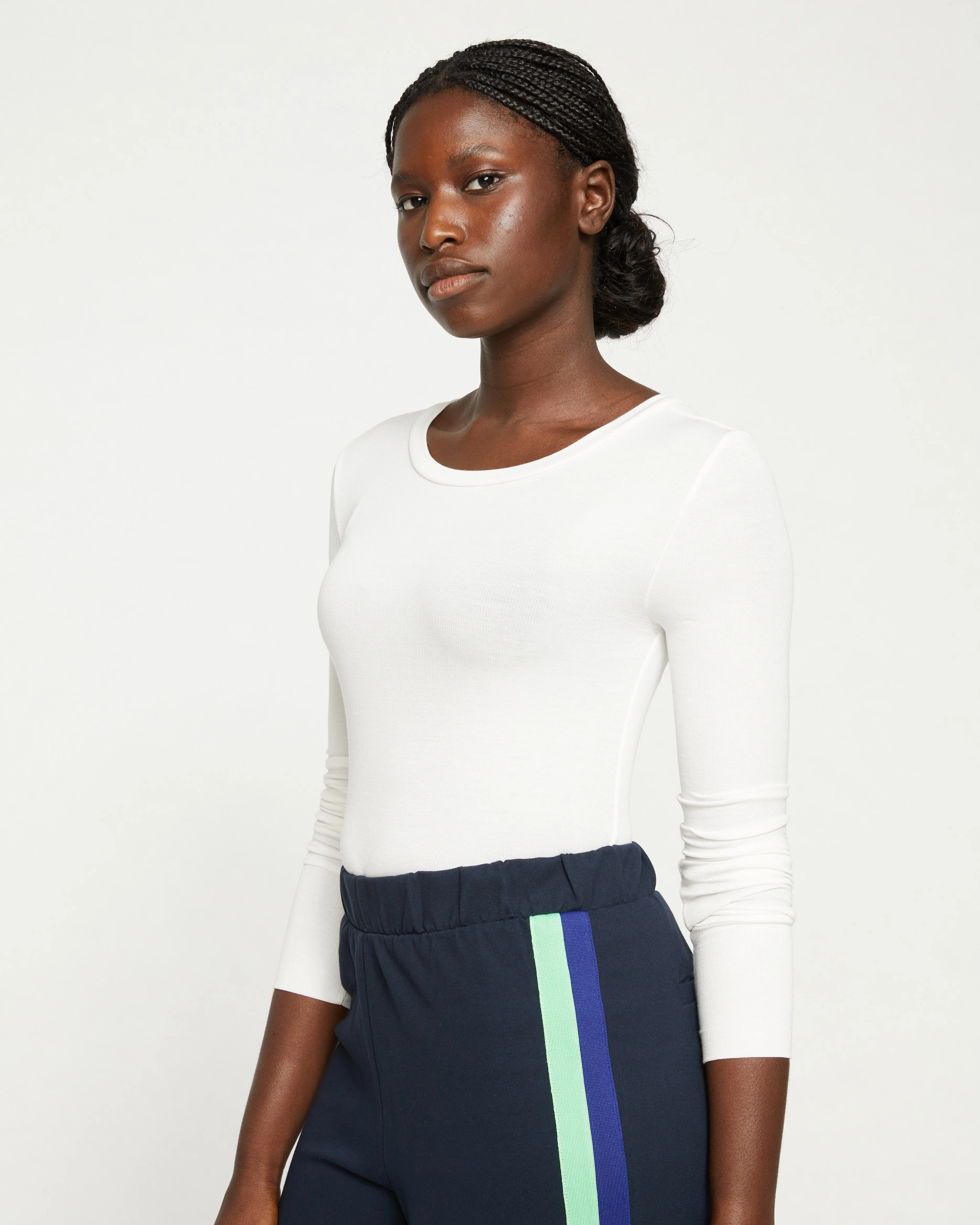 Foundation Long Sleeve Crew Neck Tee - Vapor sold by Universal Standard product image thumbnail 3