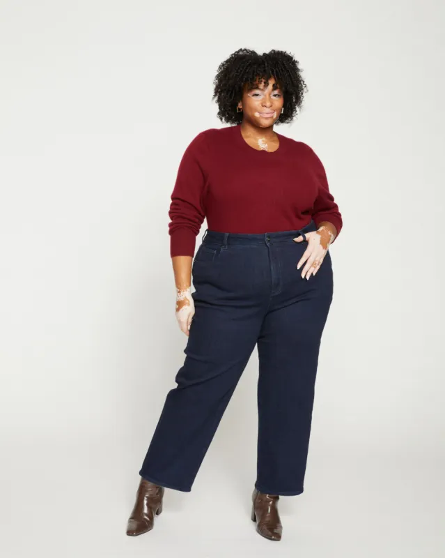 Donna High Rise Curve Straight Leg Jeans 27 Inch - Dark Indigo sold by Universal Standard