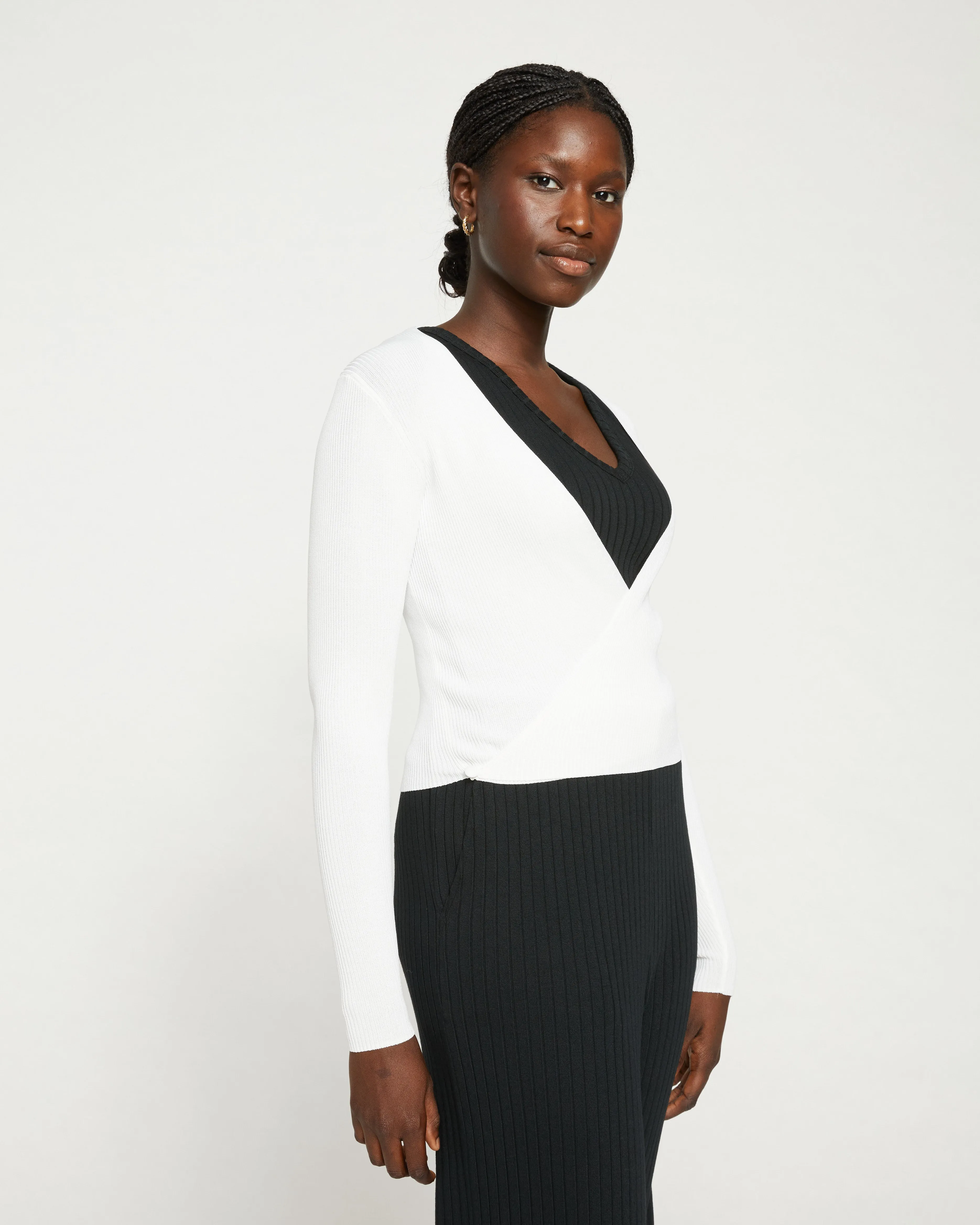 Knitted Wrap Cardigan - Cream sold by Universal Standard product image thumbnail 3