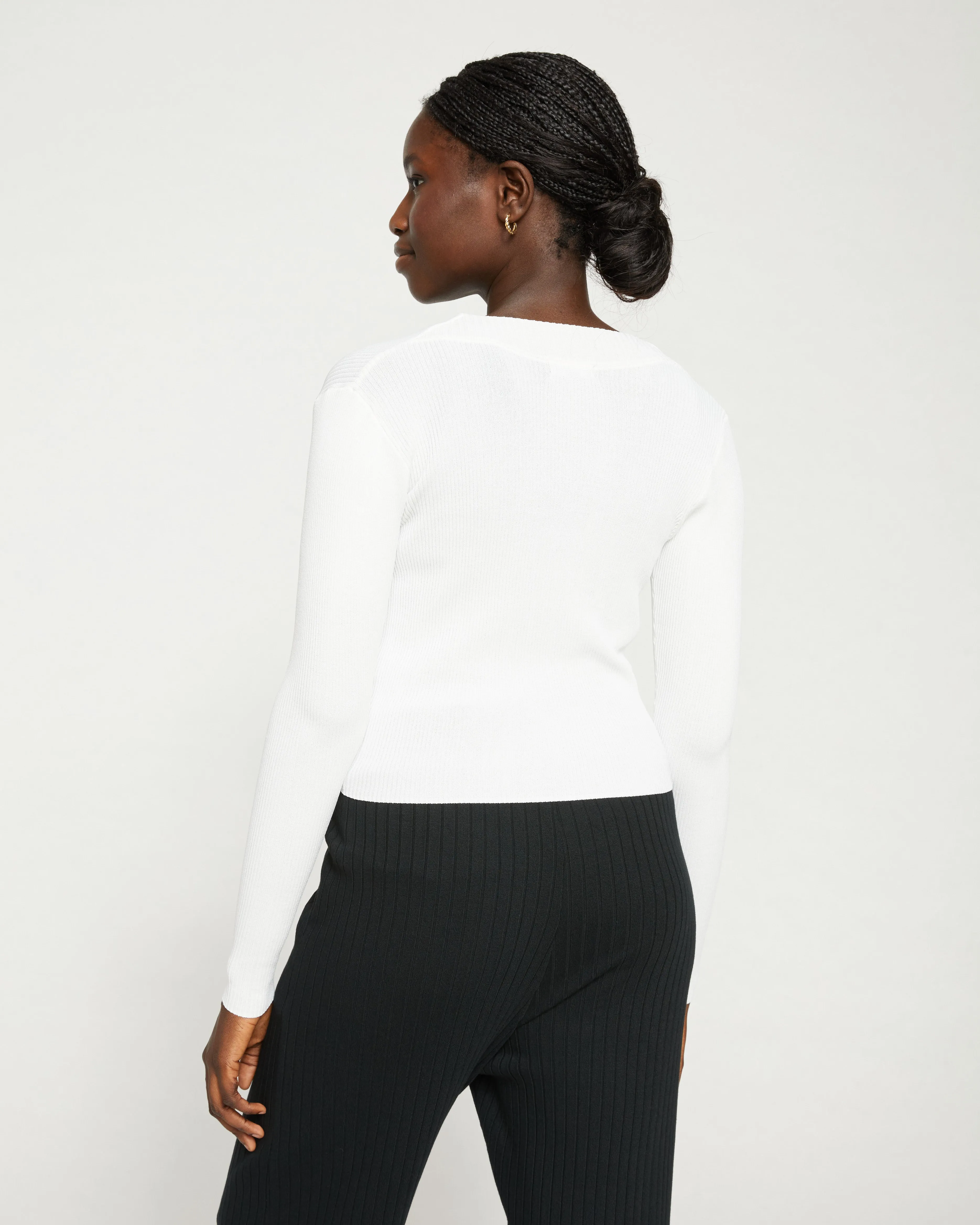 Knitted Wrap Cardigan - Cream sold by Universal Standard product image thumbnail 4