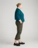 Cropped Stretch Twill Cigarette Pants - Nori sold by Universal Standard