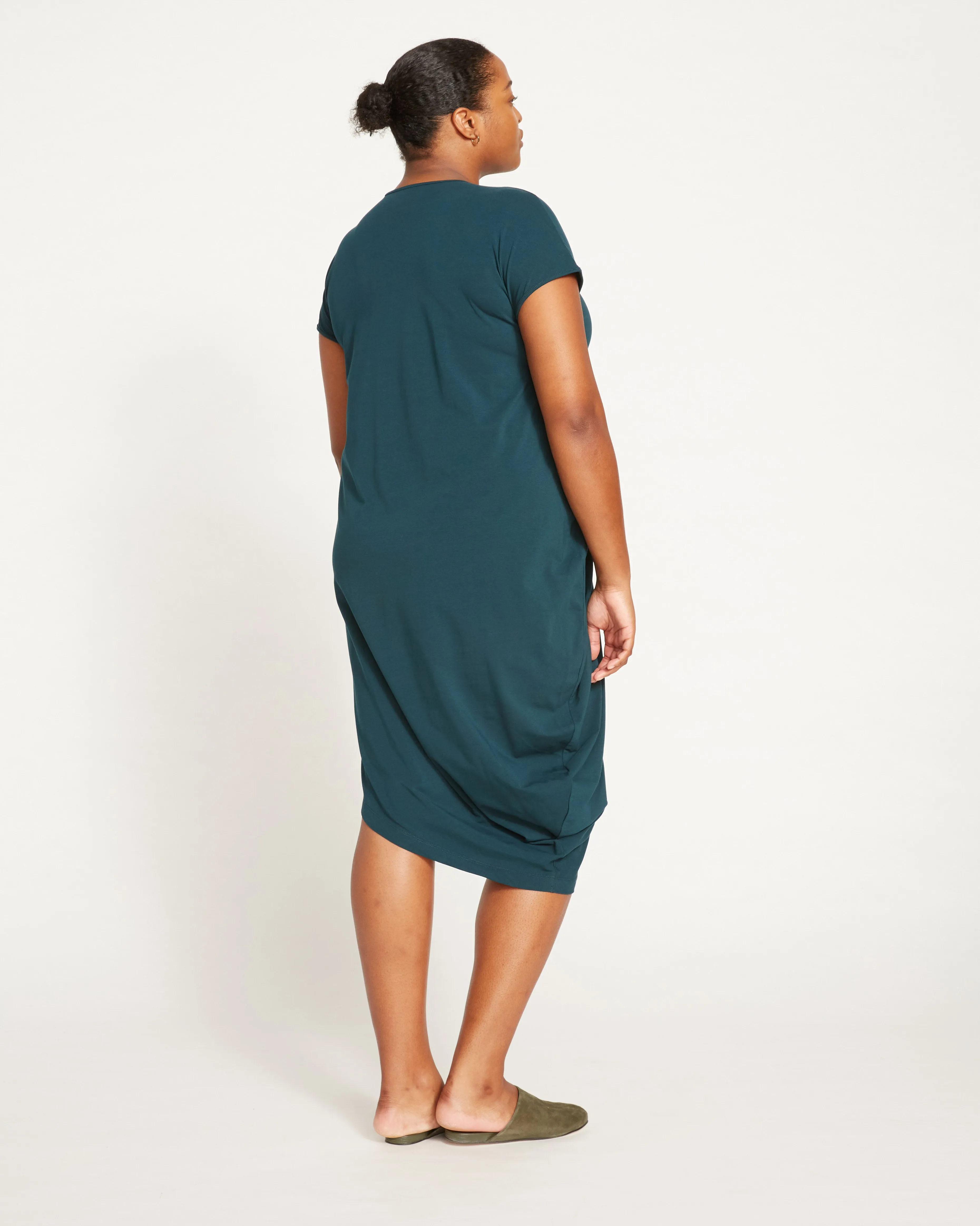 Iconic Geneva V-Neck Dress - Deep Sea sold by Universal Standard product image thumbnail 5