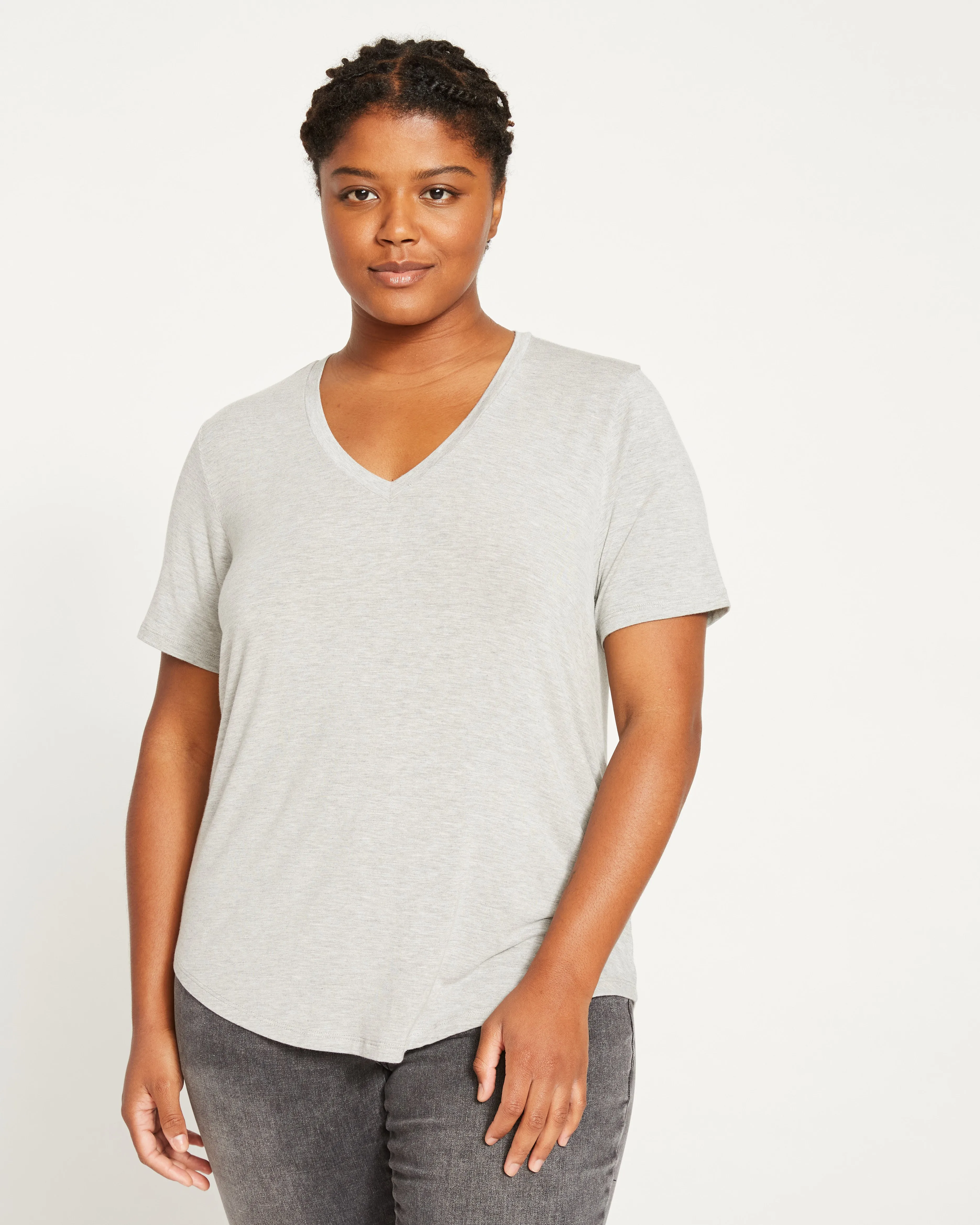 V Rex - Heather Grey sold by Universal Standard product image thumbnail 3