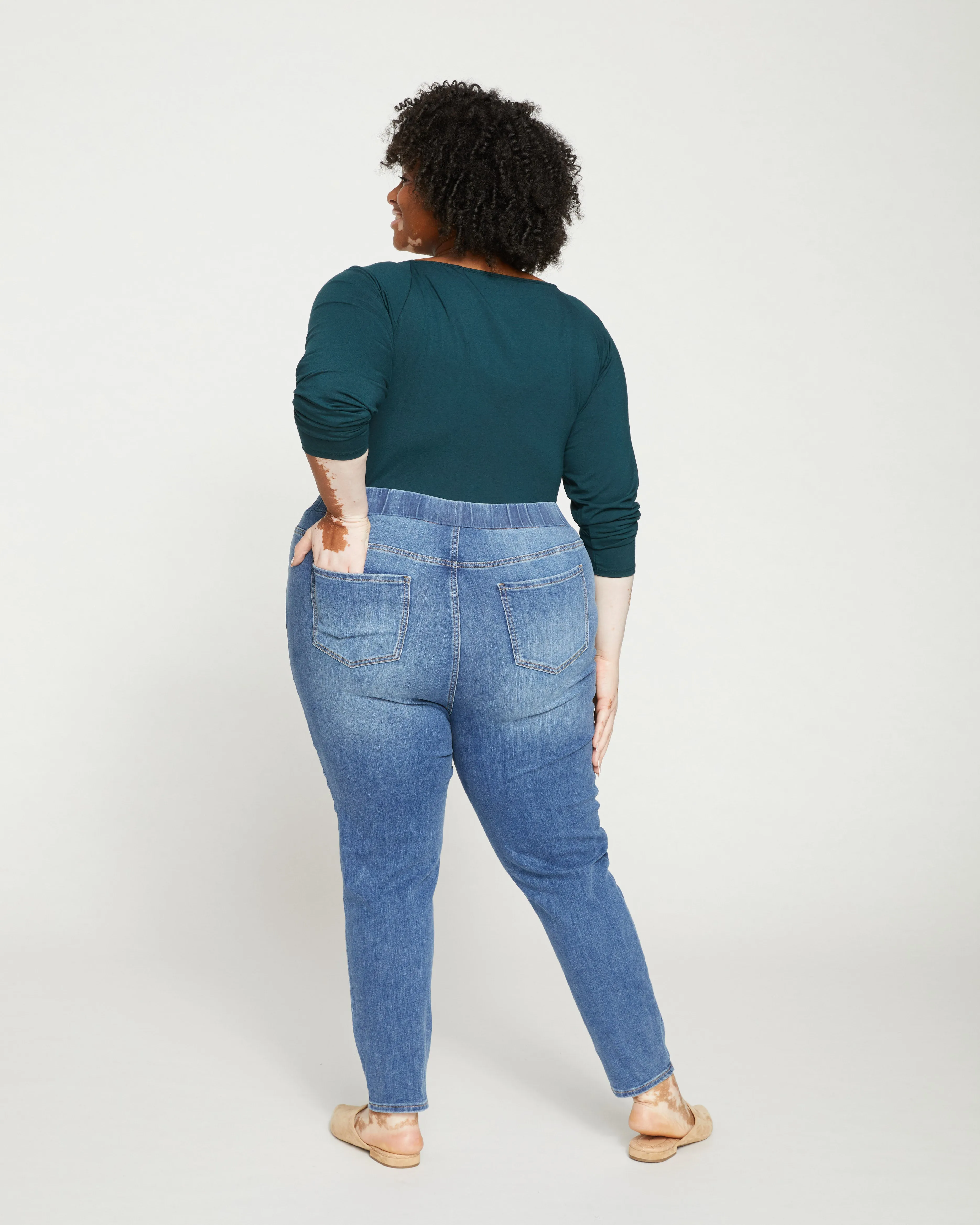 ComfortDenim Dont Call Them Jeggings - Western Blue Wash sold by Universal Standard product image thumbnail 4