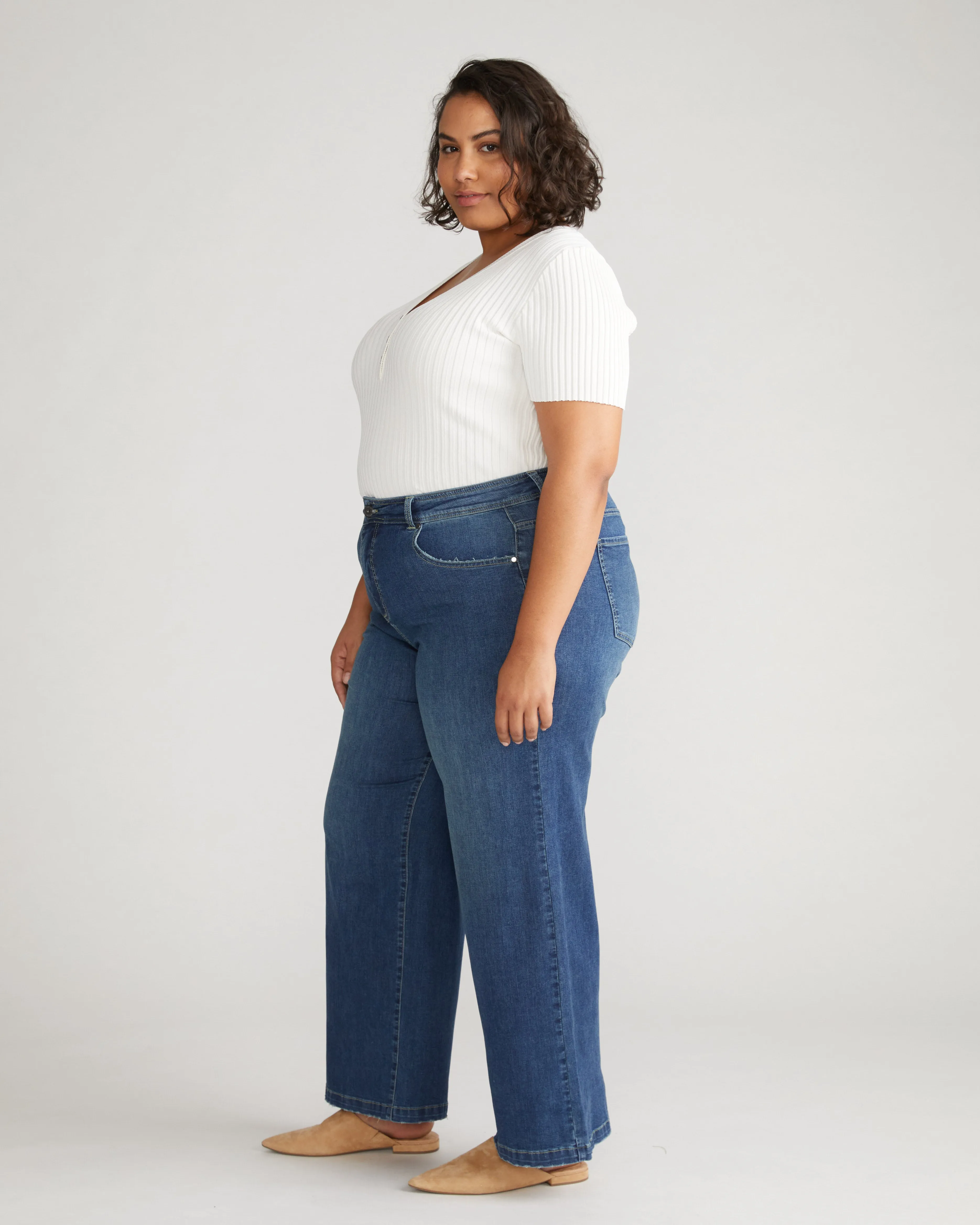 Taylor ComfortDenim Trouser Jeans - Seychelles Blue sold by Universal Standard product image thumbnail 4