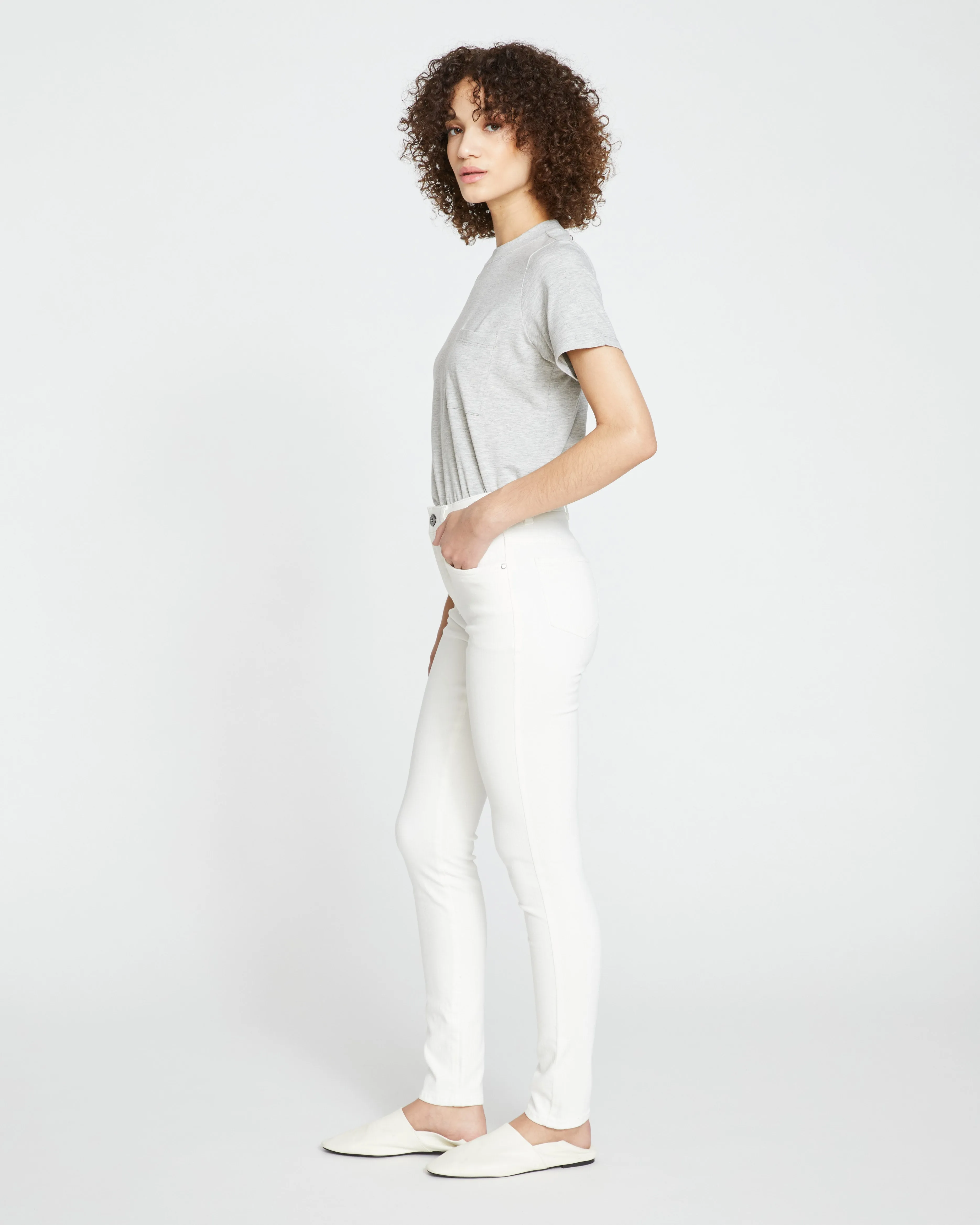Seine High Rise Skinny Jeans 32 Inch - White sold by Universal Standard product image thumbnail 4