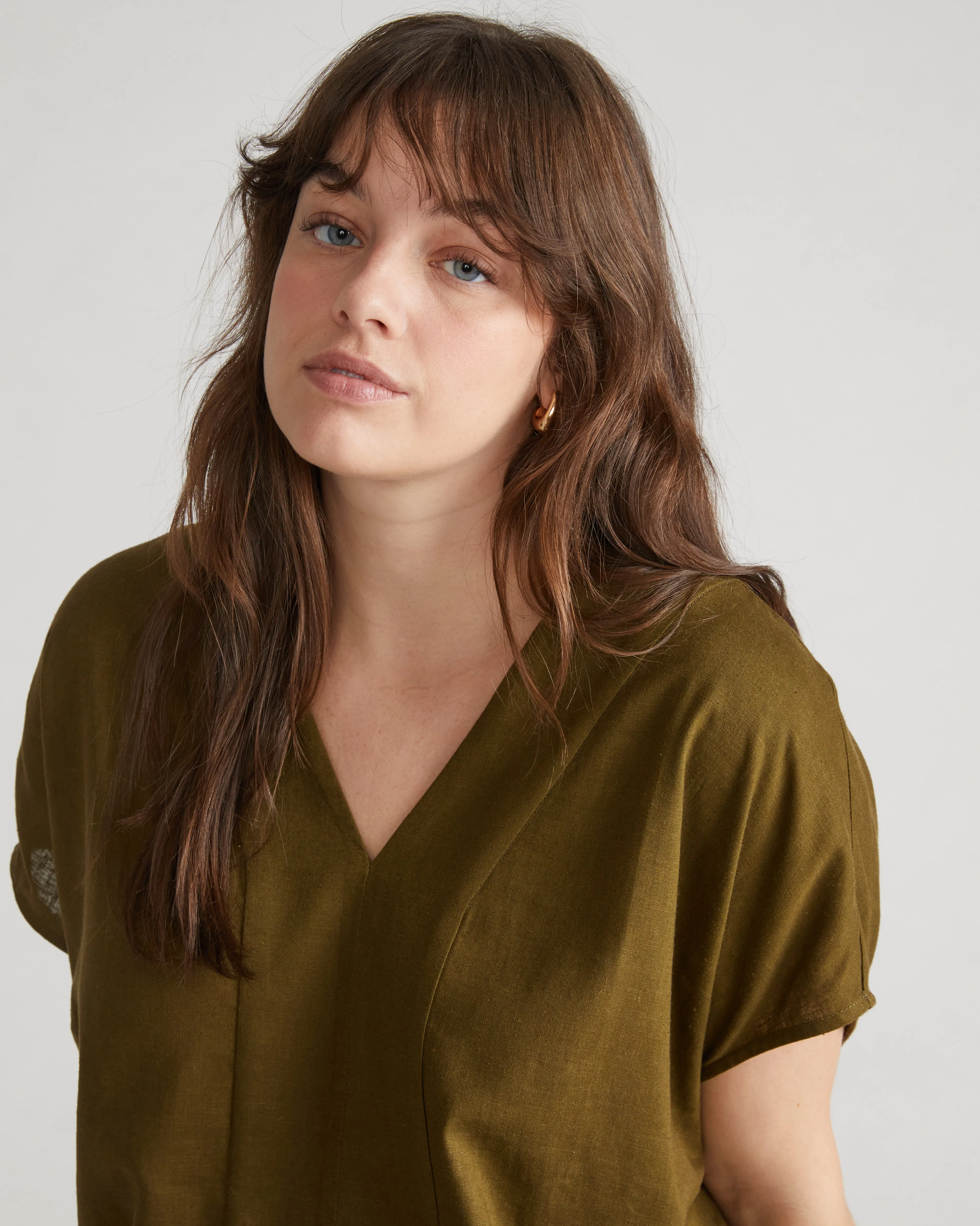 Cabana Linen Kaftan - Budding Stem sold by Universal Standard