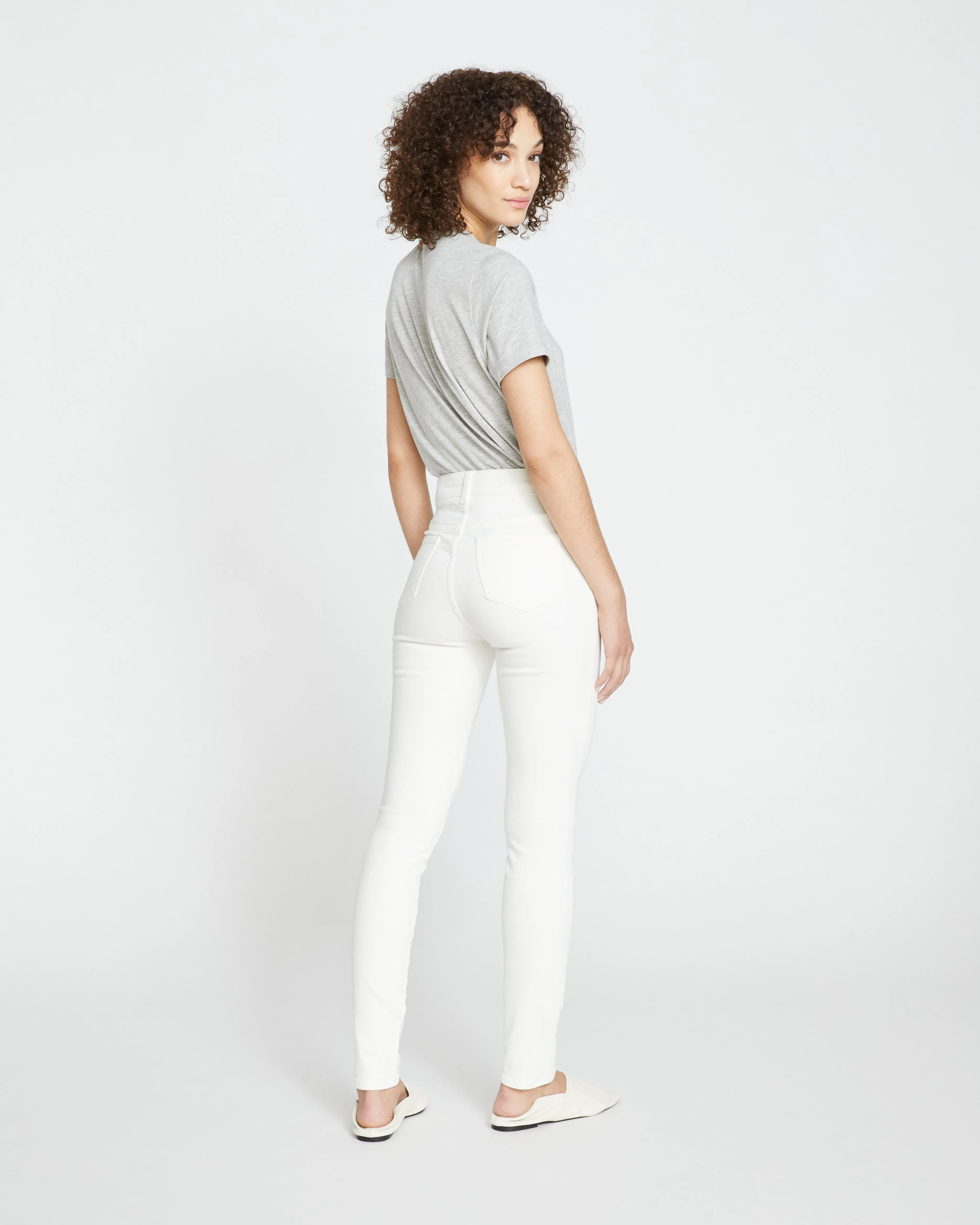 Seine High Rise Skinny Jeans 32 Inch - White sold by Universal Standard product image thumbnail 5