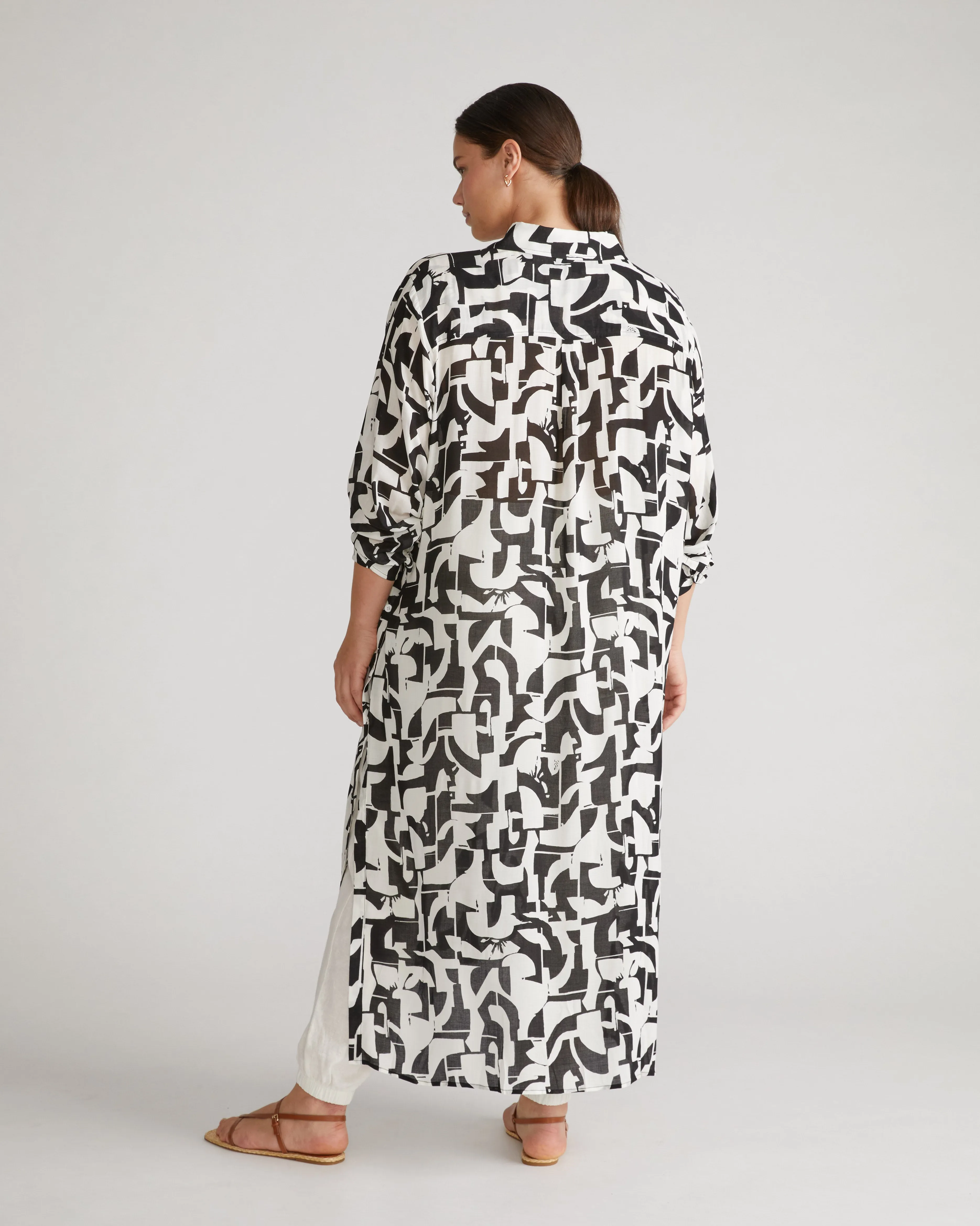 Nailah Button Down Tunic - Wynwood Art Print sold by Universal Standard product image thumbnail 4