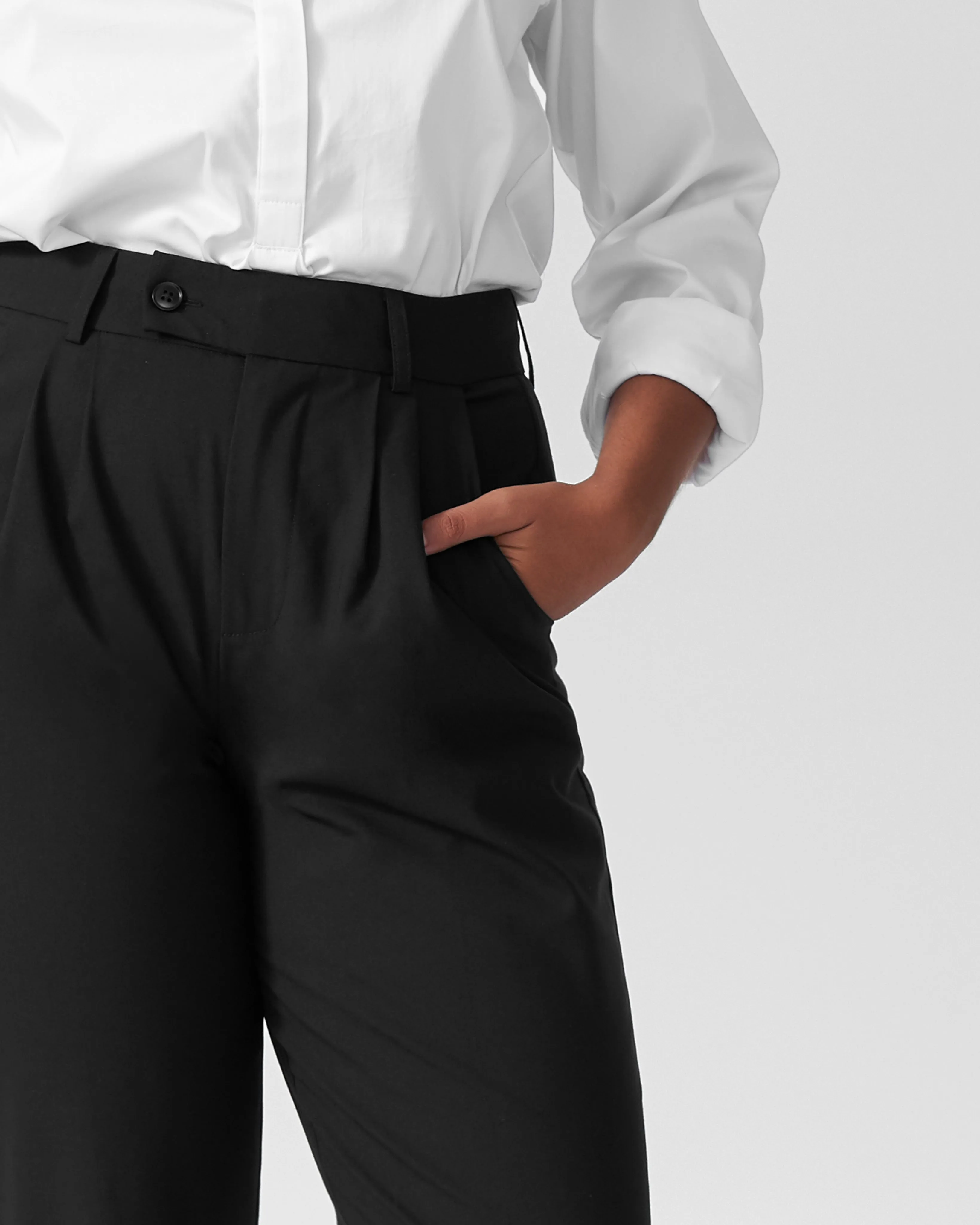 Silvia Slim Cut Trousers 29 inch - Black sold by Universal Standard product image thumbnail 5