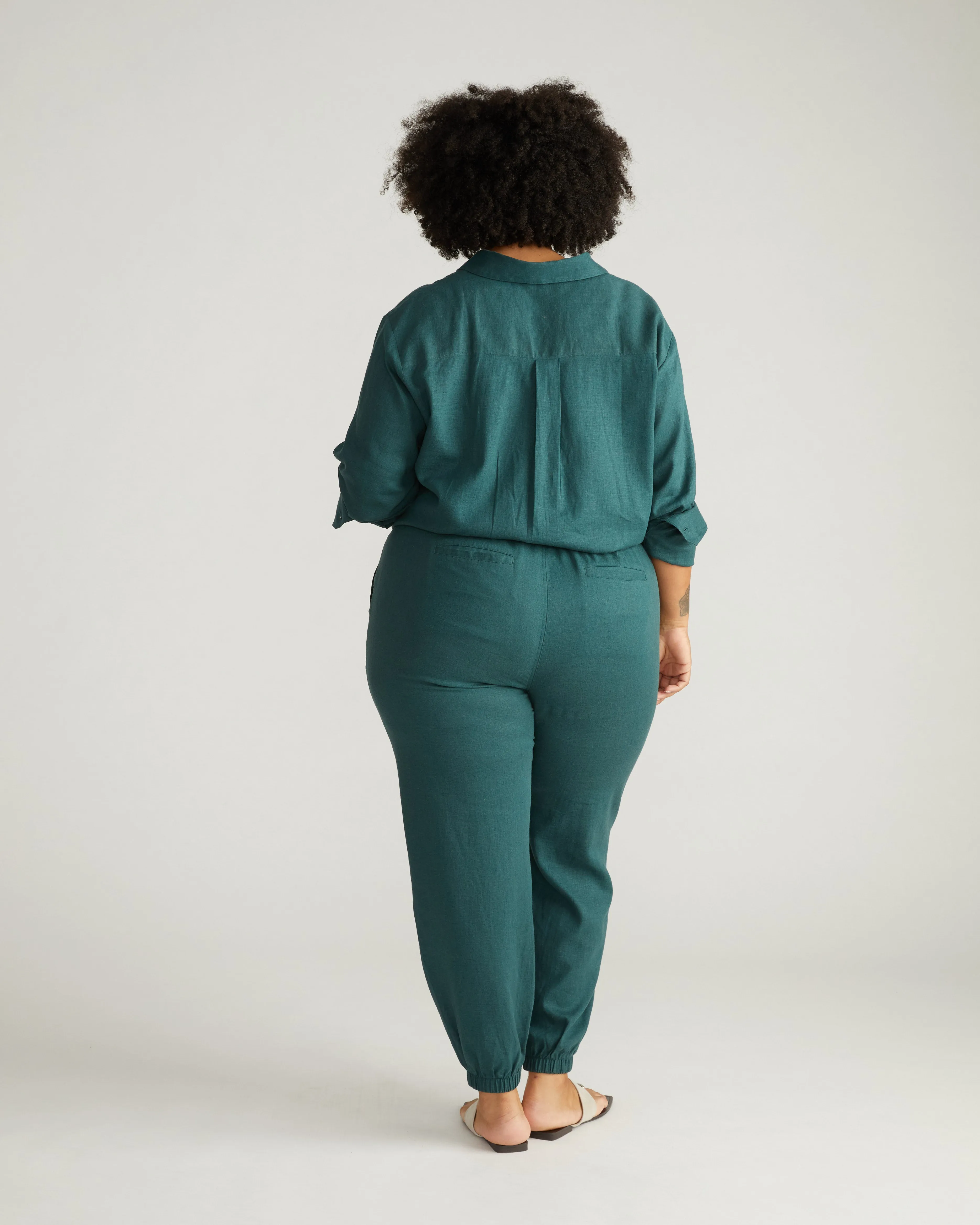 Shoreline Linen Joggers - Sea Moss sold by Universal Standard product image thumbnail 4