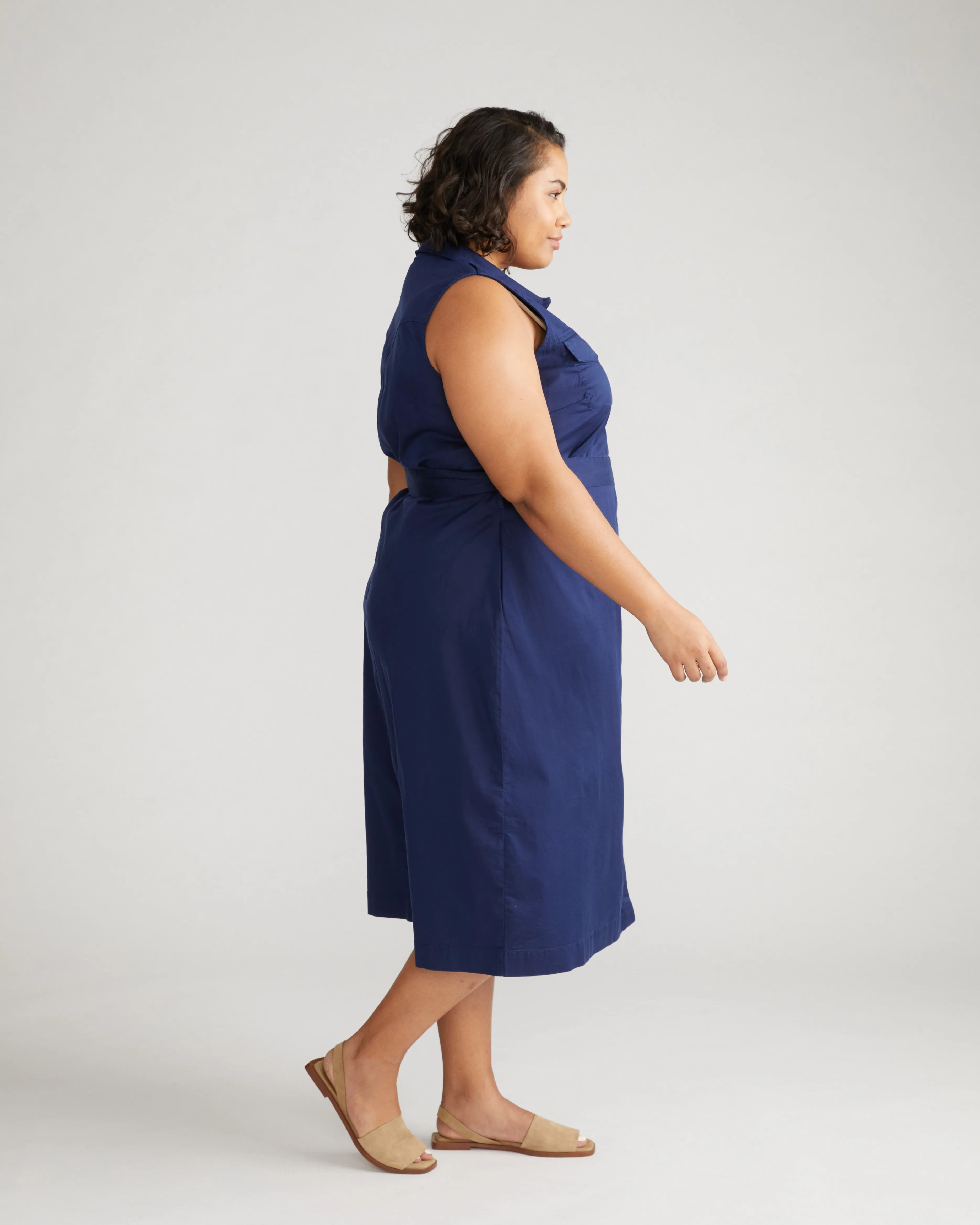 Perfect Tencel Chambray Sleeveless Savannah Shirtdress - Cerulean sold by Universal Standard product image thumbnail 2