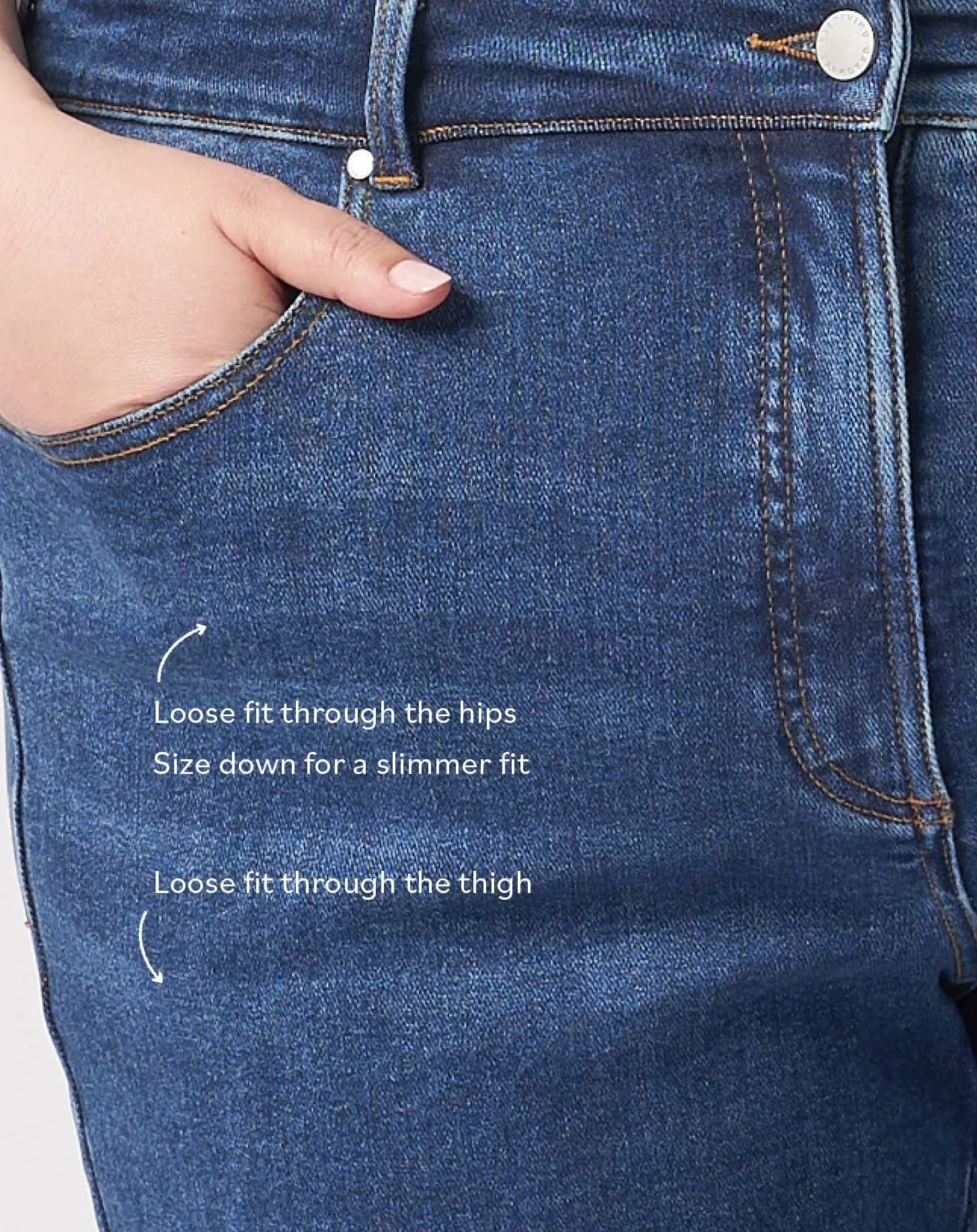 Etta High Rise Straight Leg Jeans 31 Inch - Aged Indigo sold by Universal Standard product image thumbnail 4