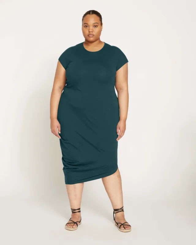 Iconic Geneva Dress - Deep Sea sold by Universal Standard