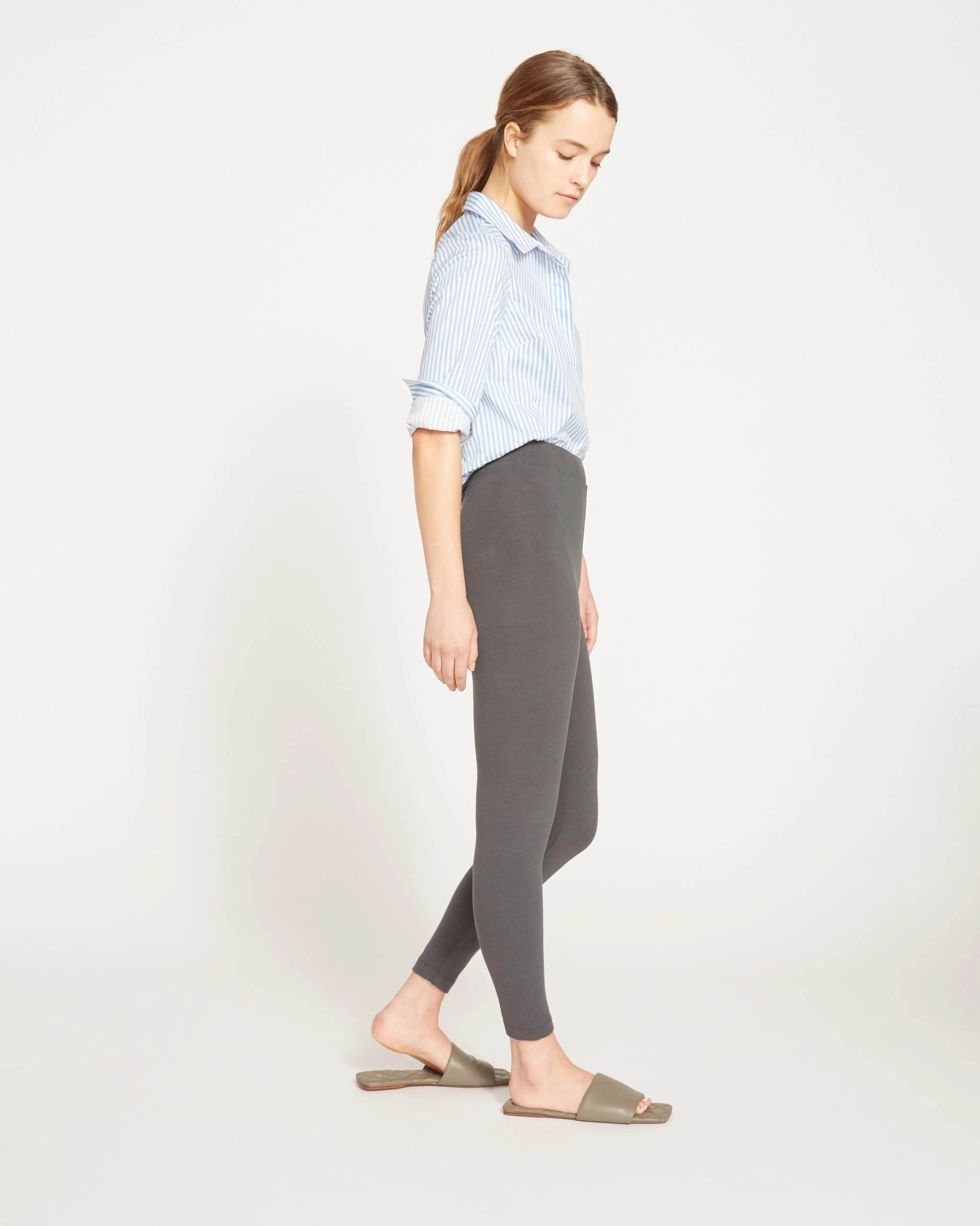 Roya Cropped Leggings 23 Inch - Black Sand sold by Universal Standard product image thumbnail 4