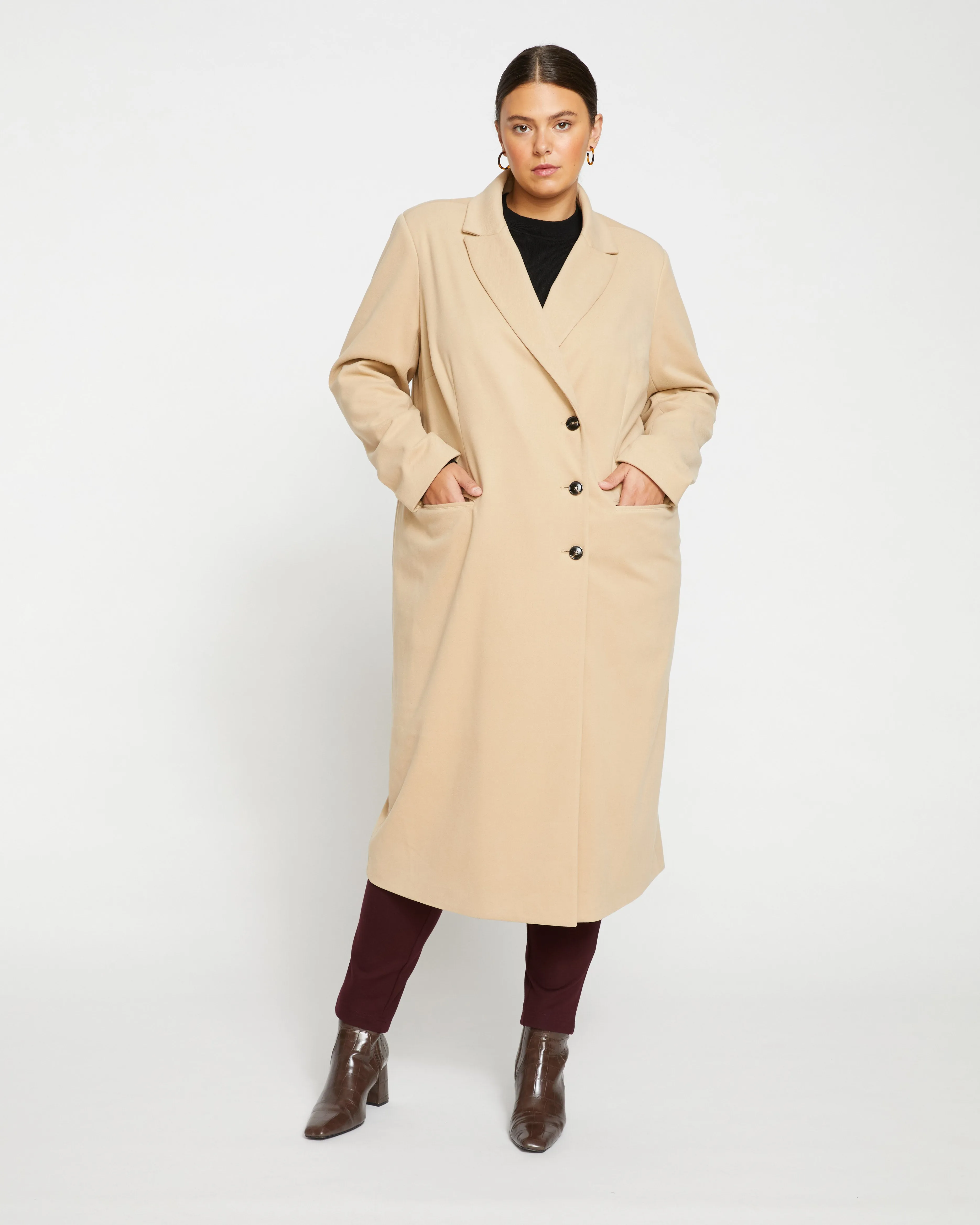 Jackson Tailored Coat - Khaki sold by Universal Standard product image thumbnail 2