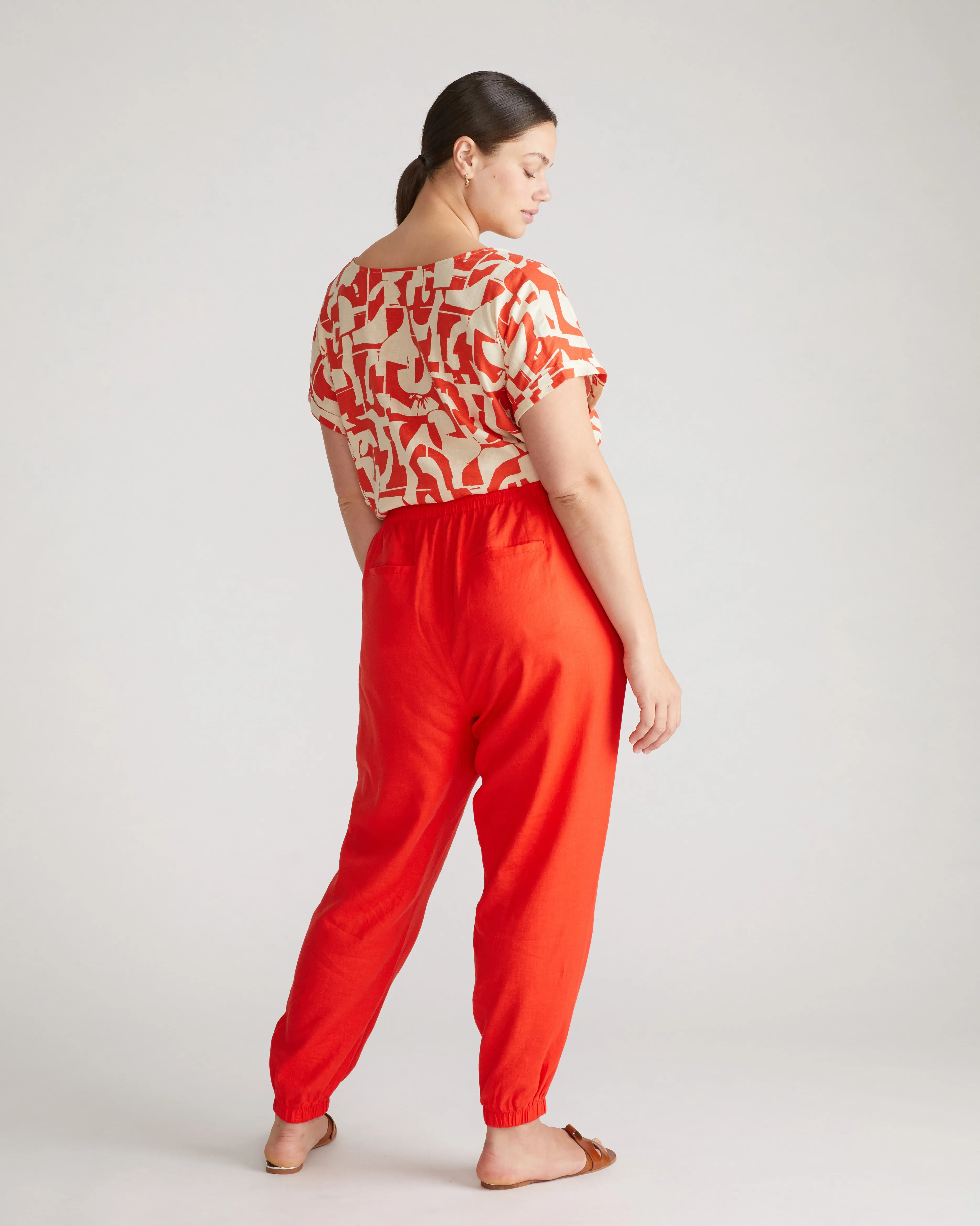 Shoreline Linen Joggers - Shoreline Sunset sold by Universal Standard product image thumbnail 5