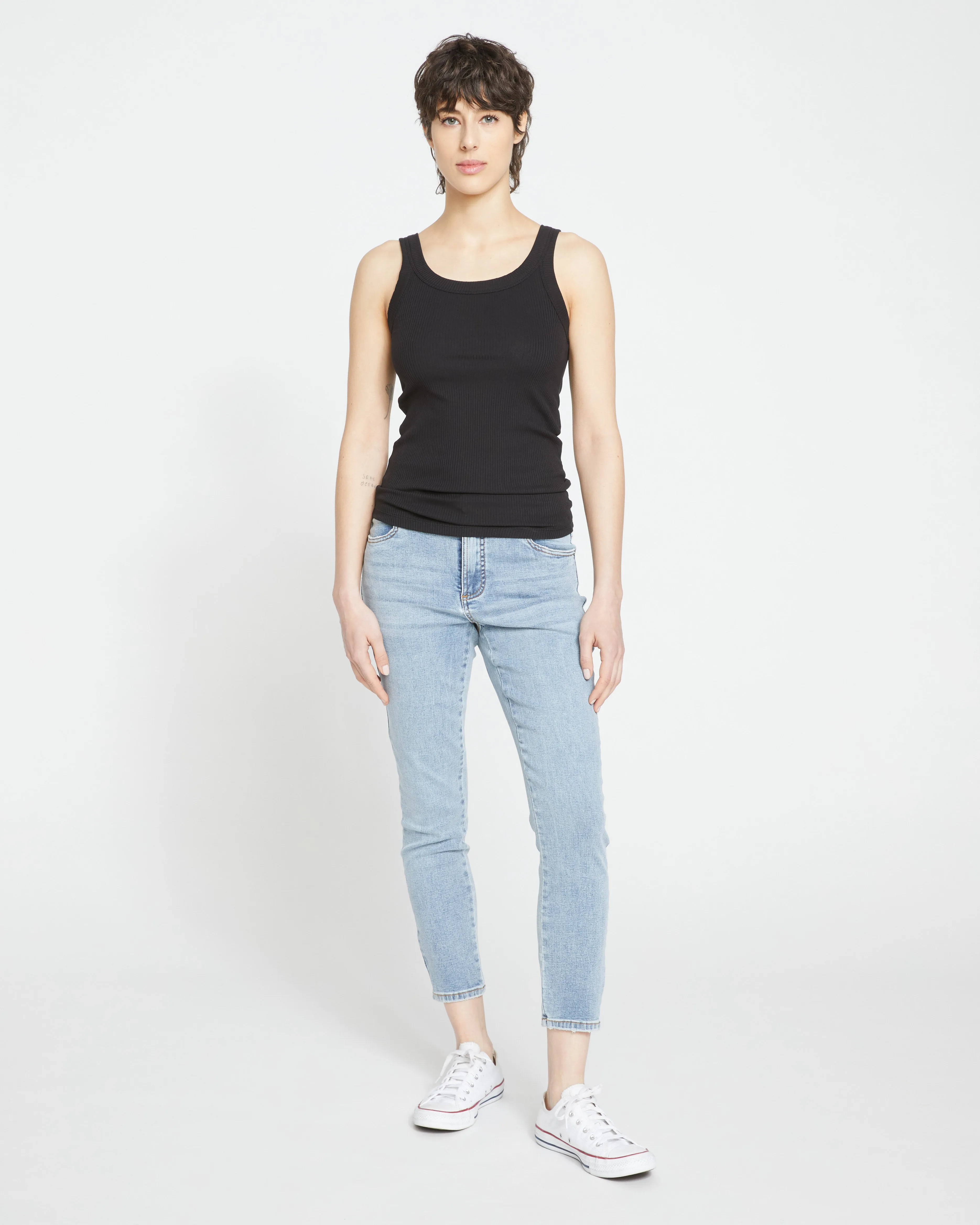 Roitfeld Ribbed Tank - Black sold by Universal Standard product image thumbnail 2