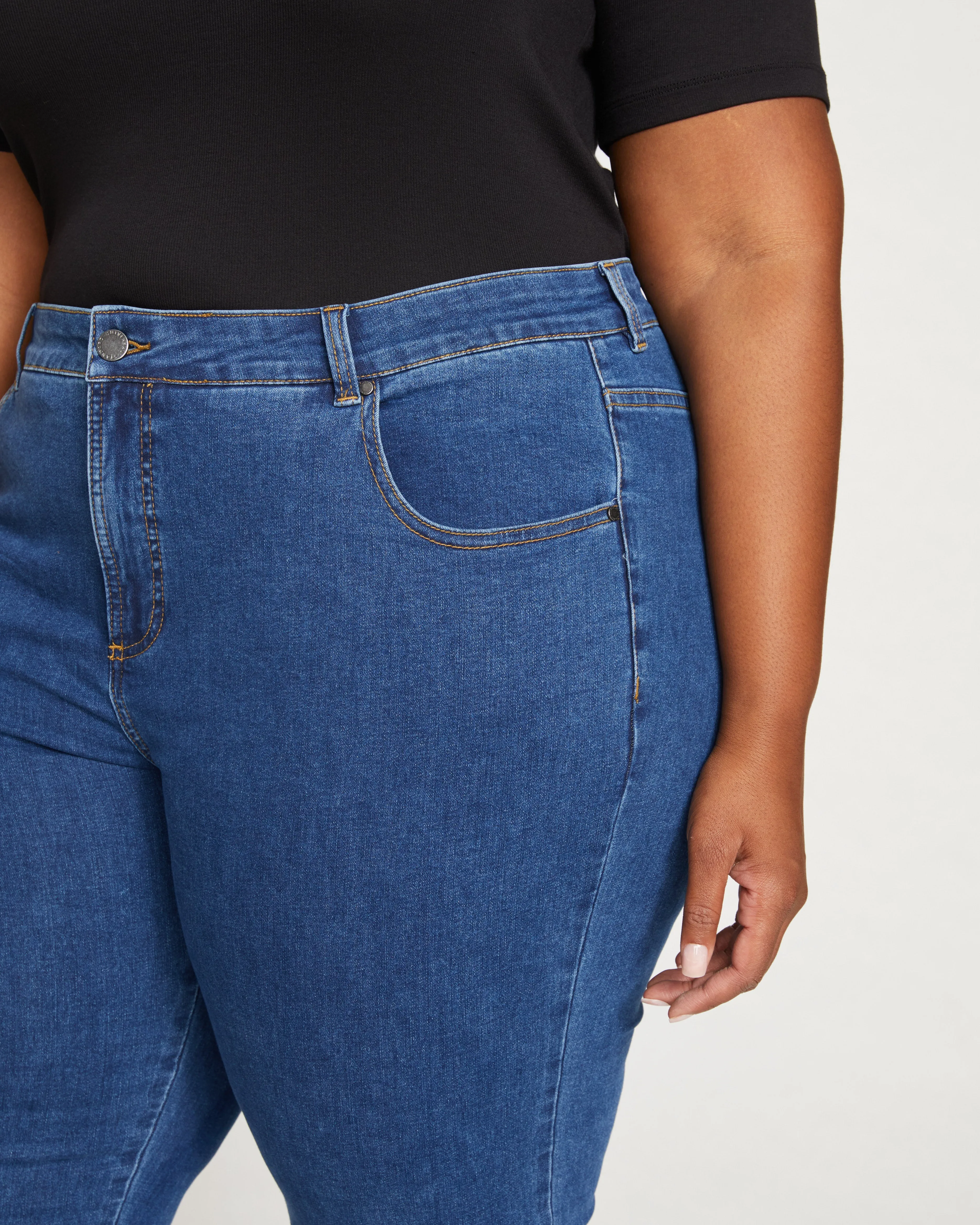 Seine Mid Rise Skinny Jeans 32 Inch - Odeon Blue sold by Universal Standard