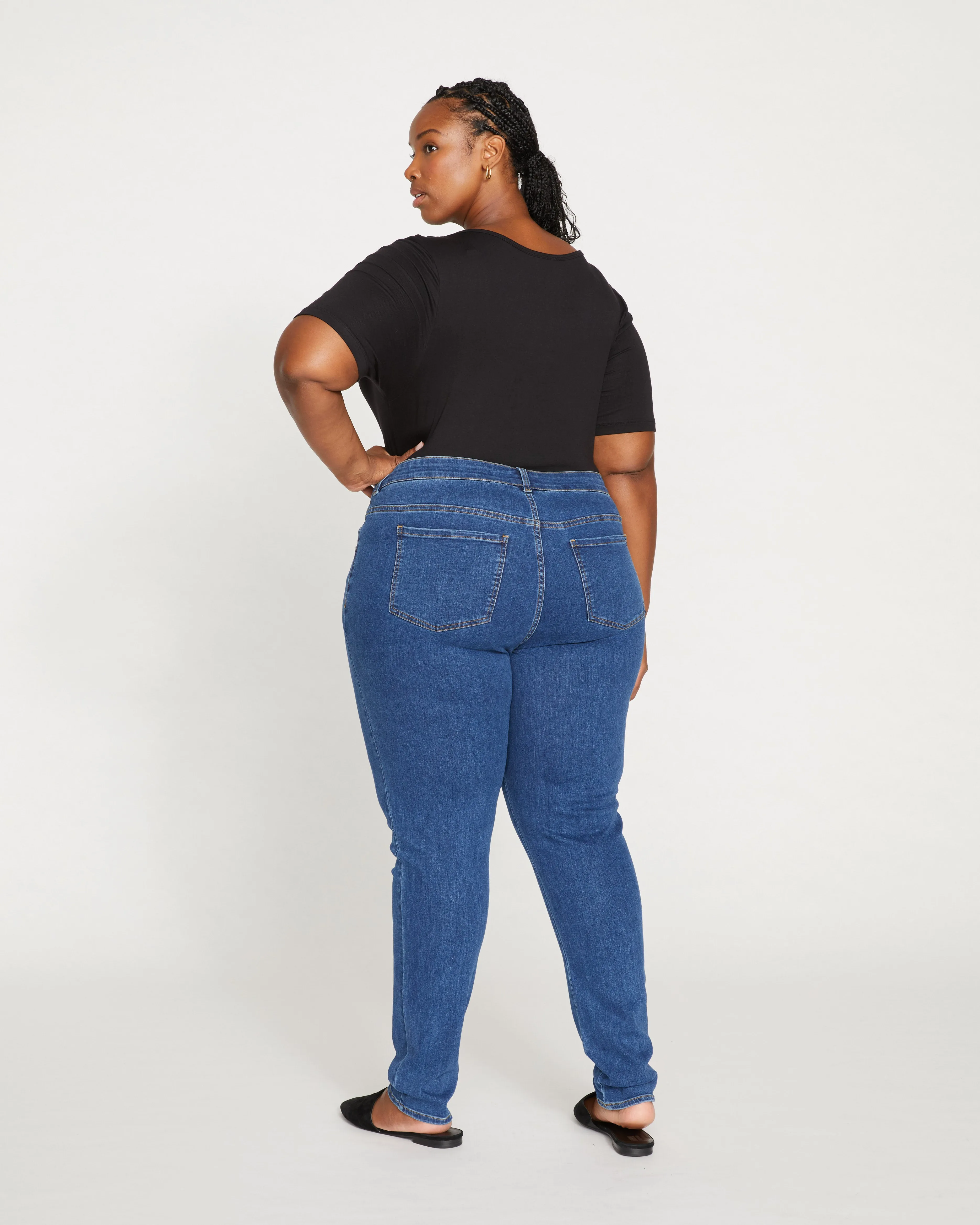 Seine Mid Rise Skinny Jeans 32 Inch - Odeon Blue sold by Universal Standard product image thumbnail 4