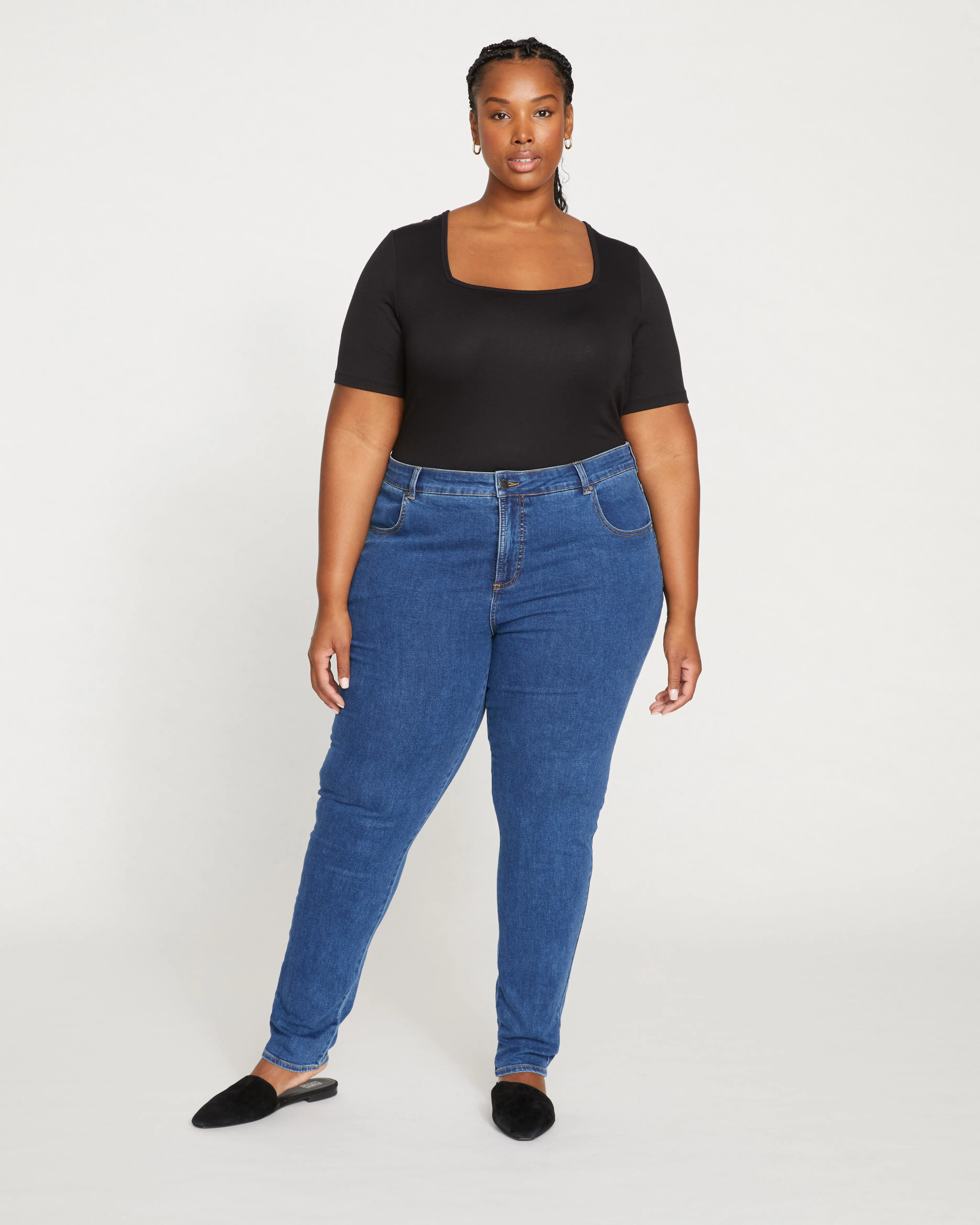 Seine Mid Rise Skinny Jeans 32 Inch - Odeon Blue sold by Universal Standard product image thumbnail 2