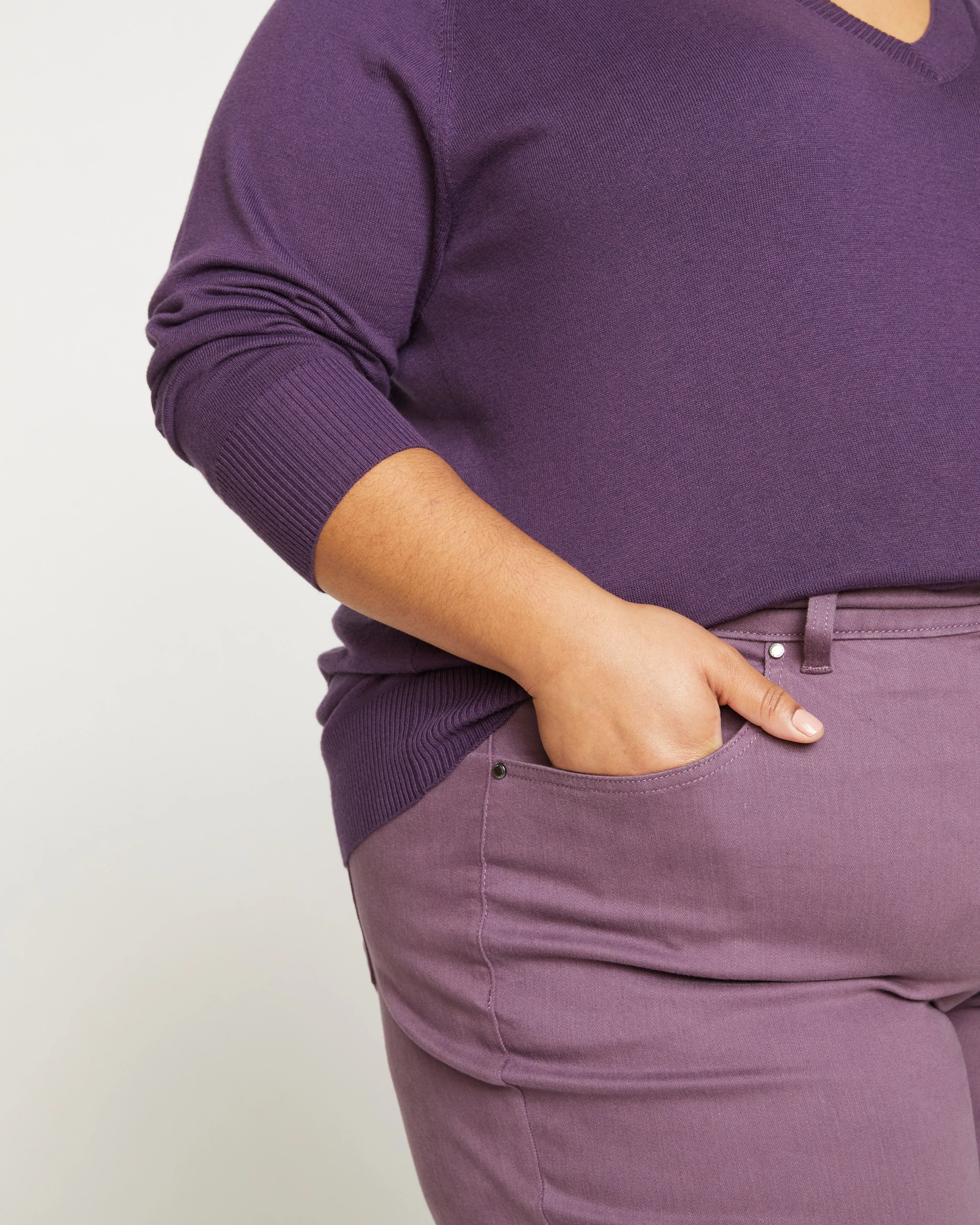 Etta High Rise Straight Leg Jeans 28 Inch - Dried Violet sold by Universal Standard product image thumbnail 2