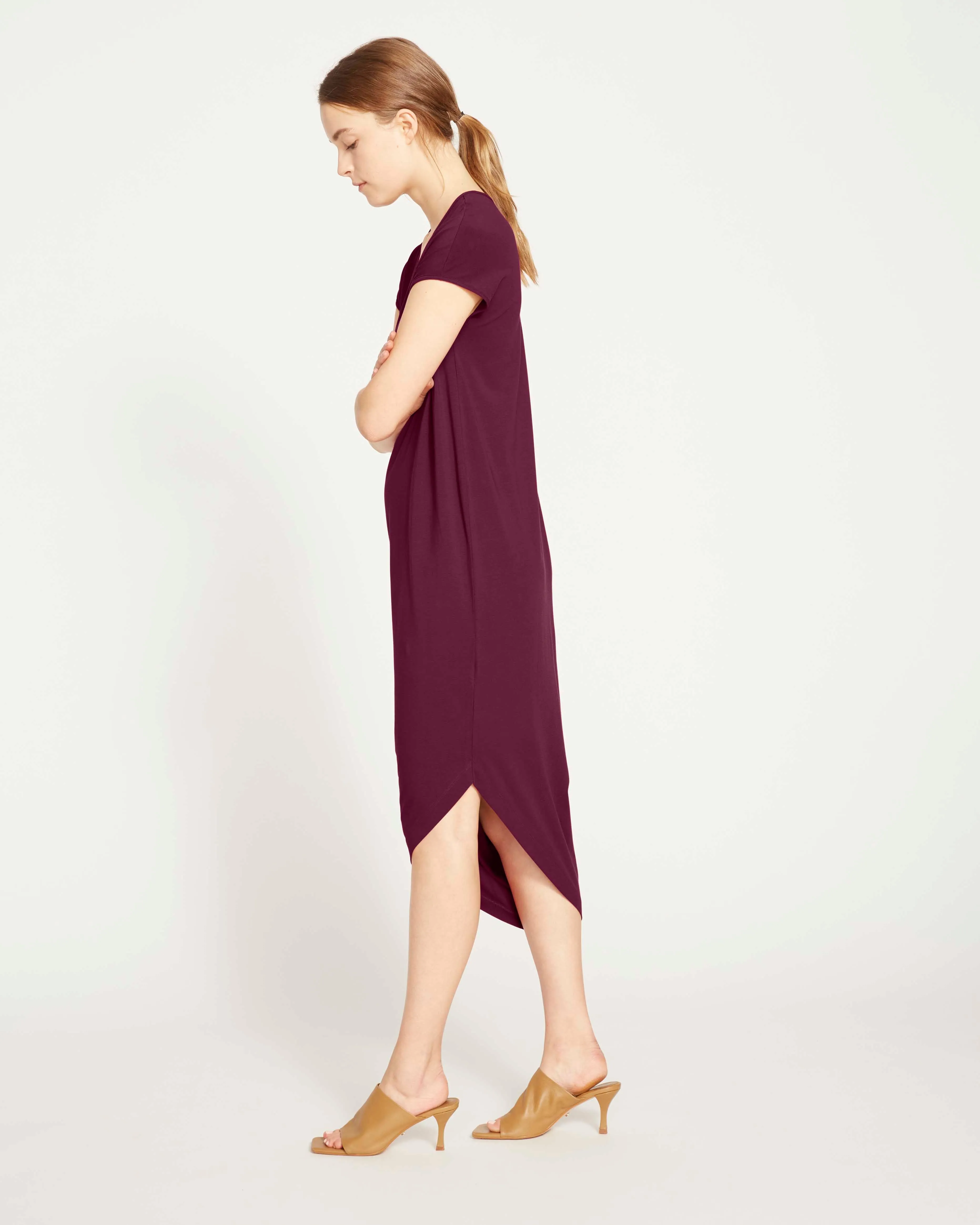 Iconic Geneva V-Neck Dress - Jam sold by Universal Standard product image thumbnail 3