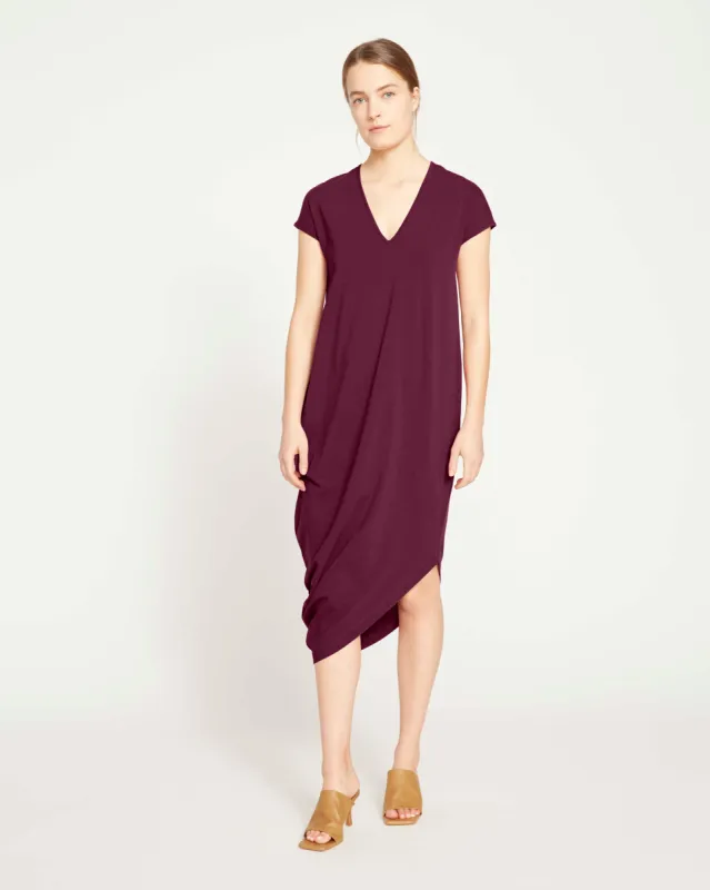 Iconic Geneva V-Neck Dress - Jam sold by Universal Standard