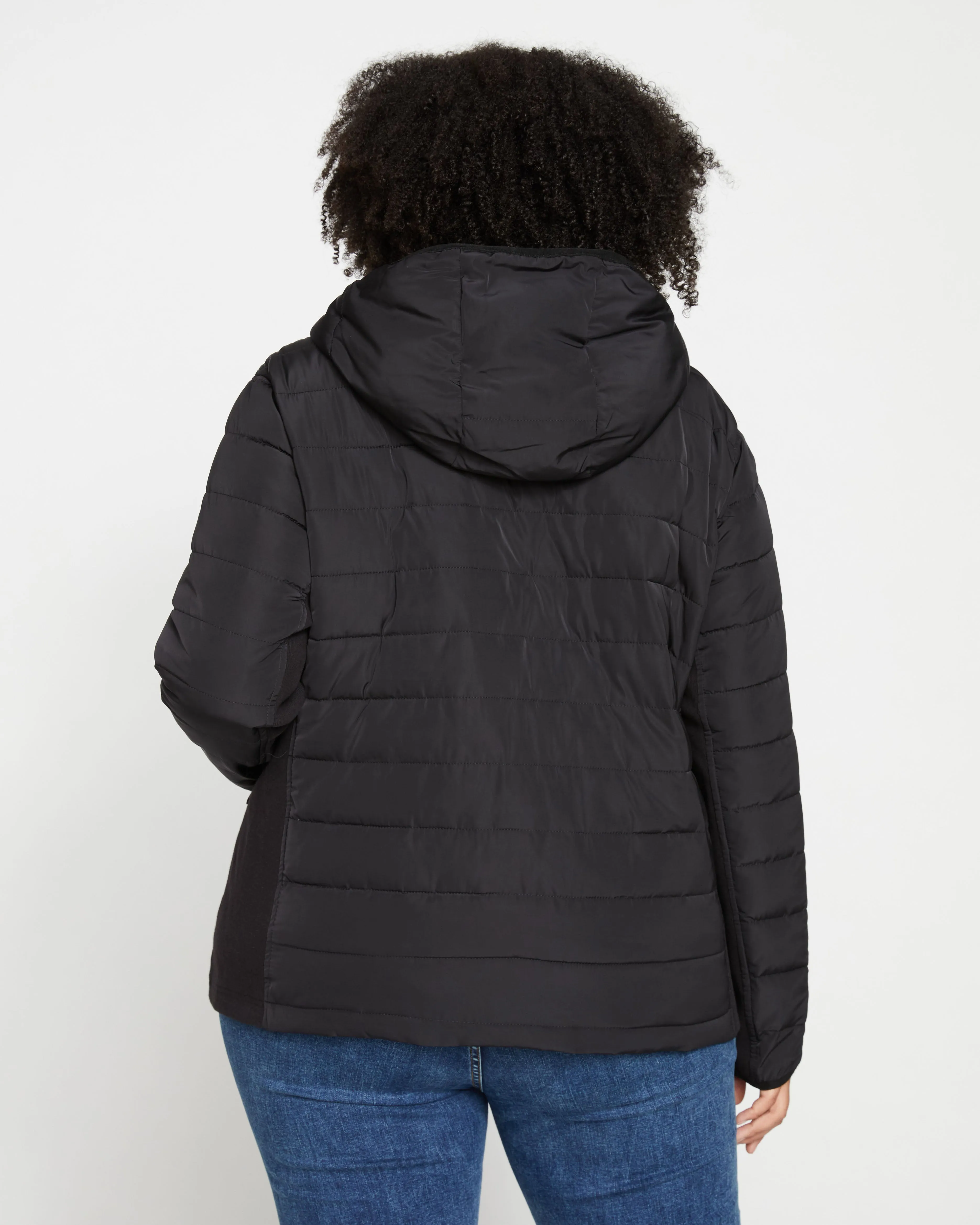 Comfort Panel Light Down Jacket - Black sold by Universal Standard product image thumbnail 4