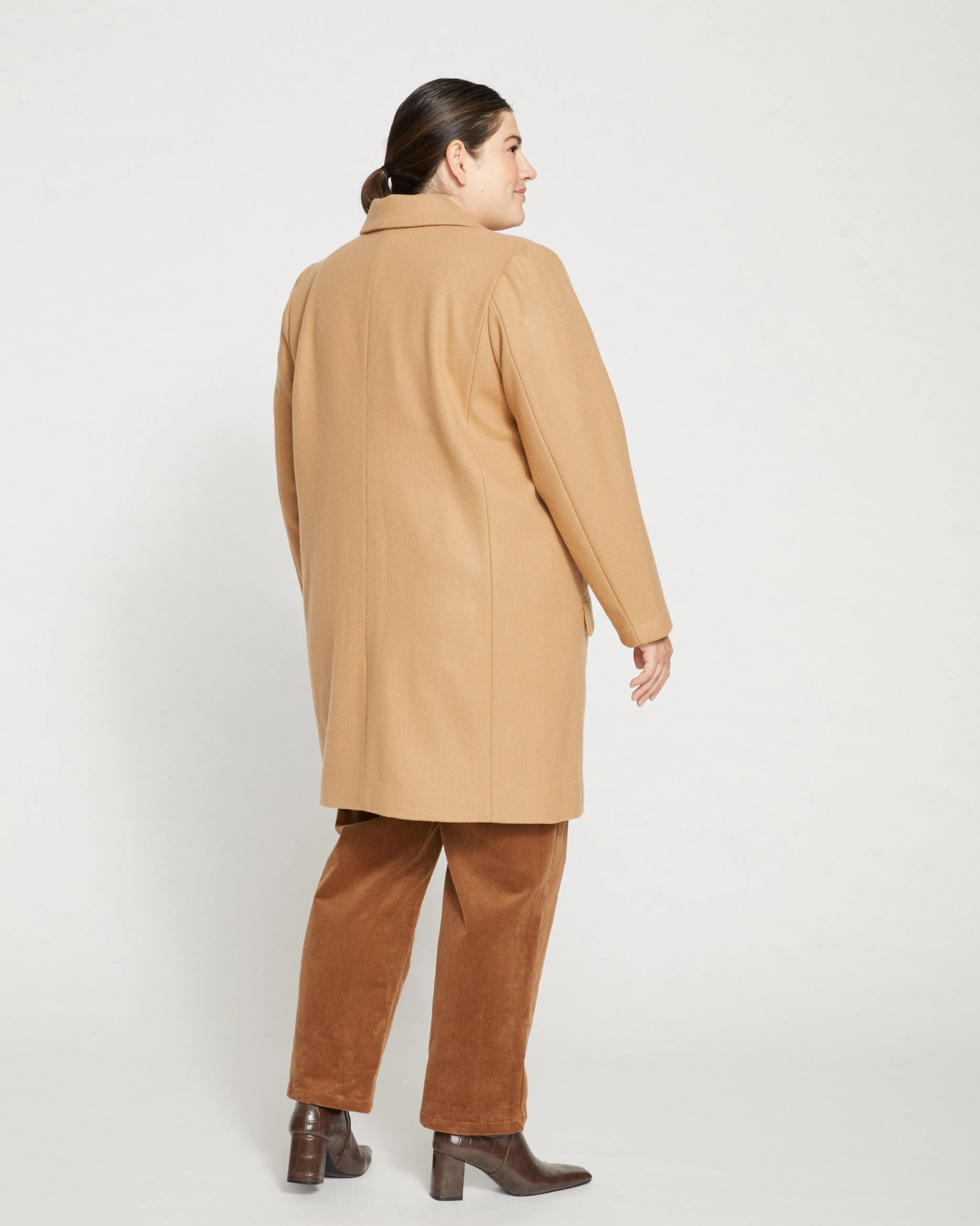 Harlow Classic Wool Coat - Light Bark sold by Universal Standard product image thumbnail 5
