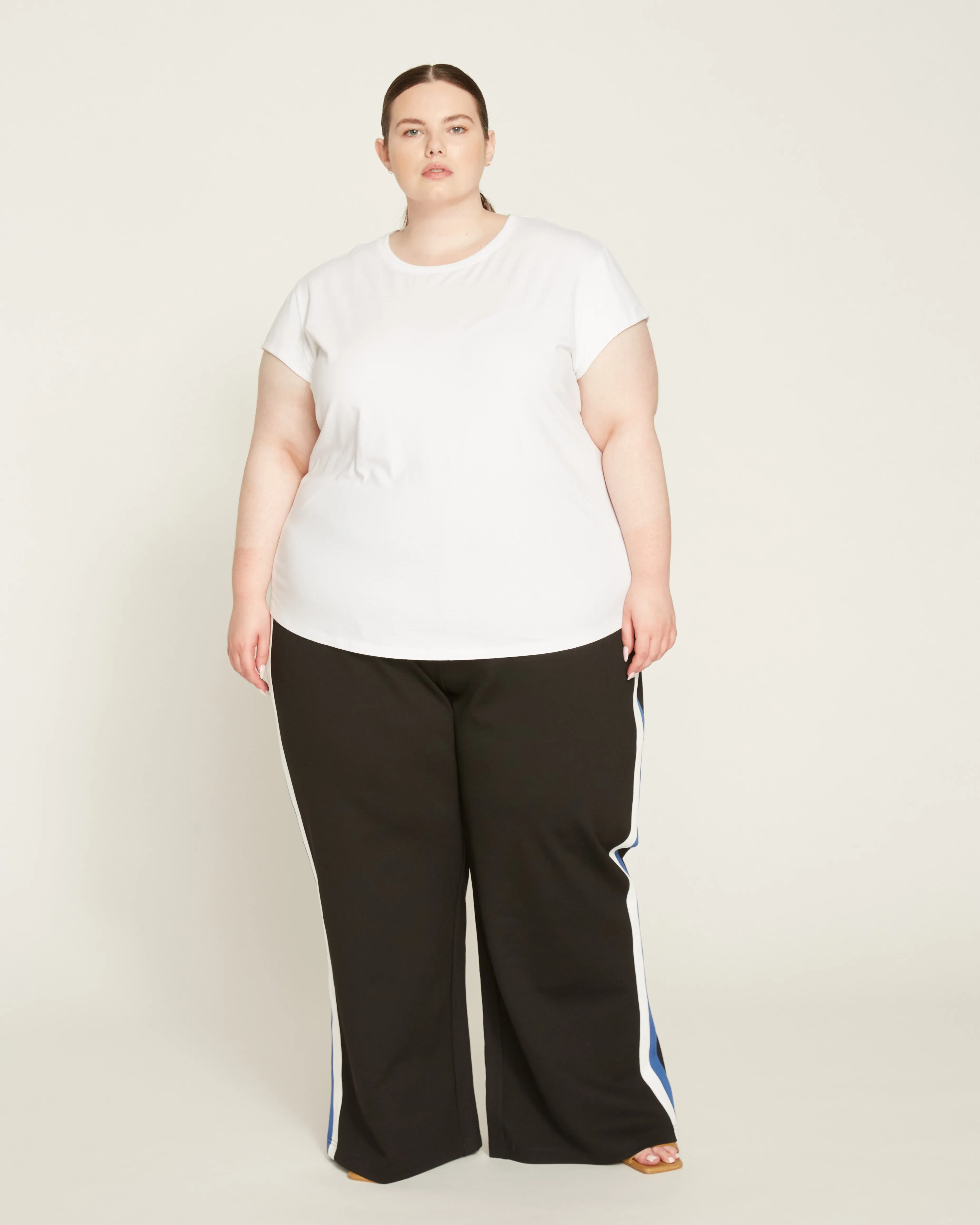 Ashley Cap Sleeve Tee - White sold by Universal Standard