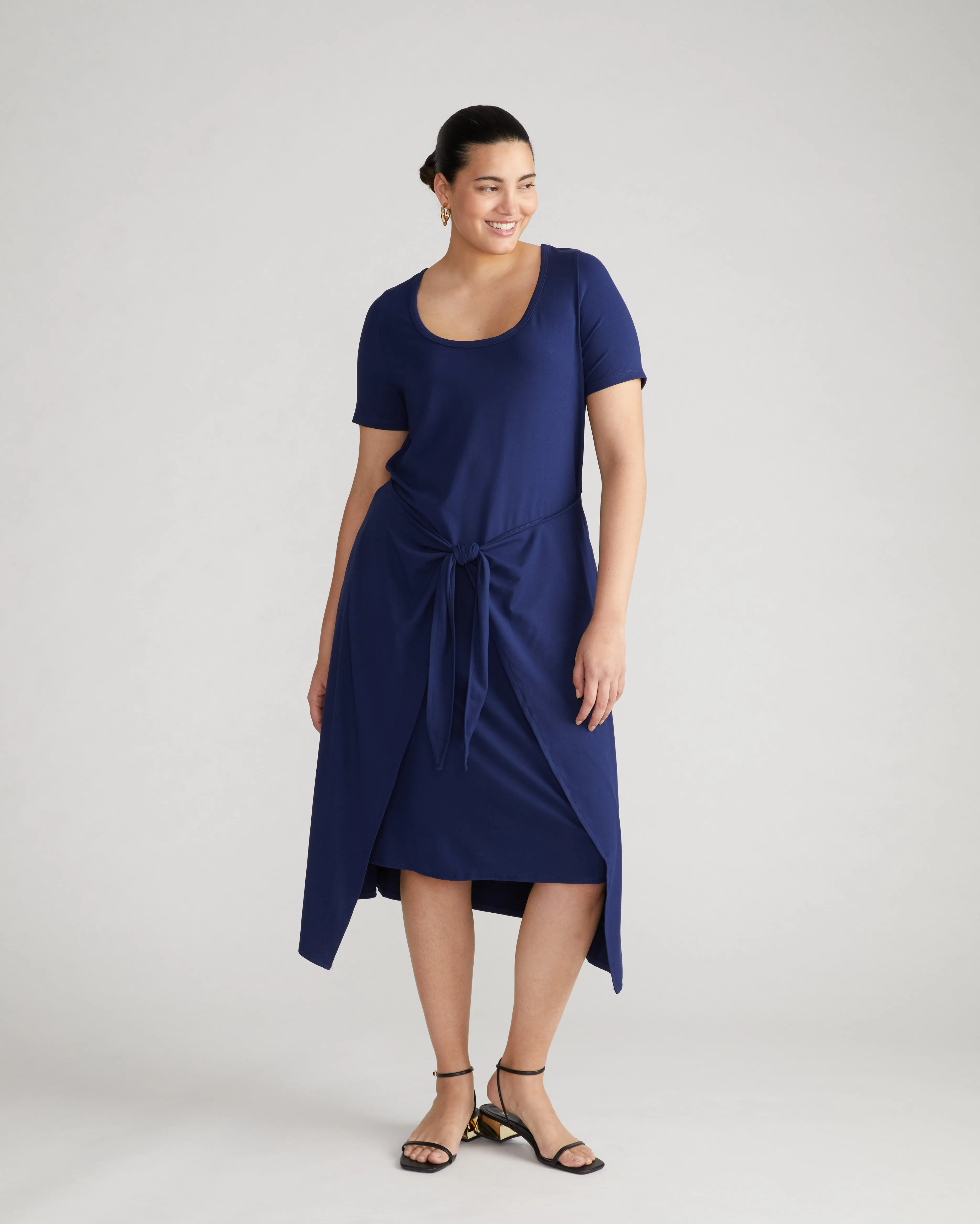 Palermo Divine Jersey Wrap Dress - Cenote sold by Universal Standard product image thumbnail 2