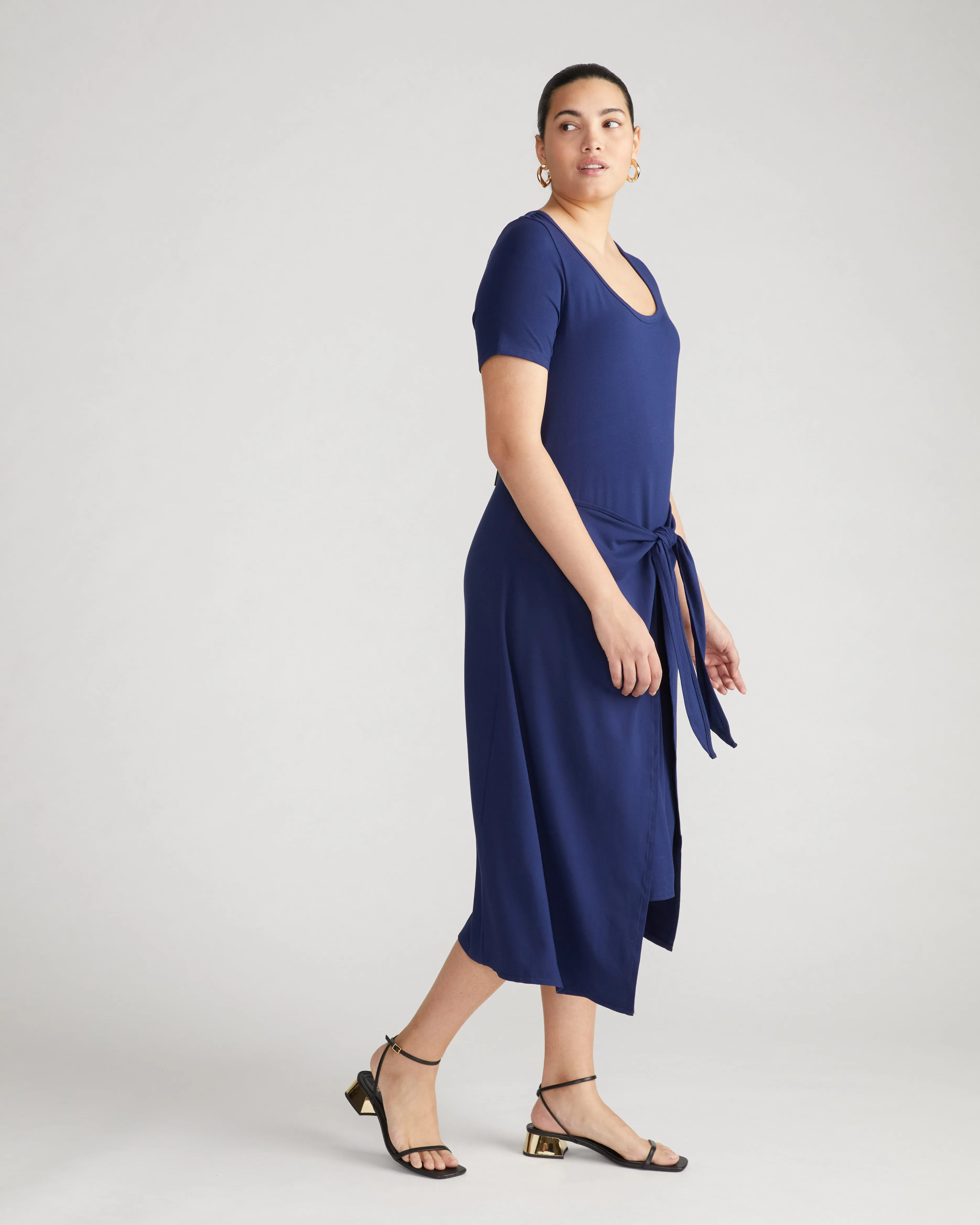 Palermo Divine Jersey Wrap Dress - Cenote sold by Universal Standard product image thumbnail 3