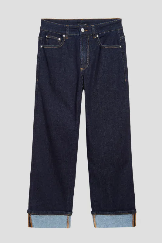 Stevie High Rise Cuffed Straight Leg Jeans - Vintage Indigo Selvedge sold by Universal Standard product image thumbnail 4