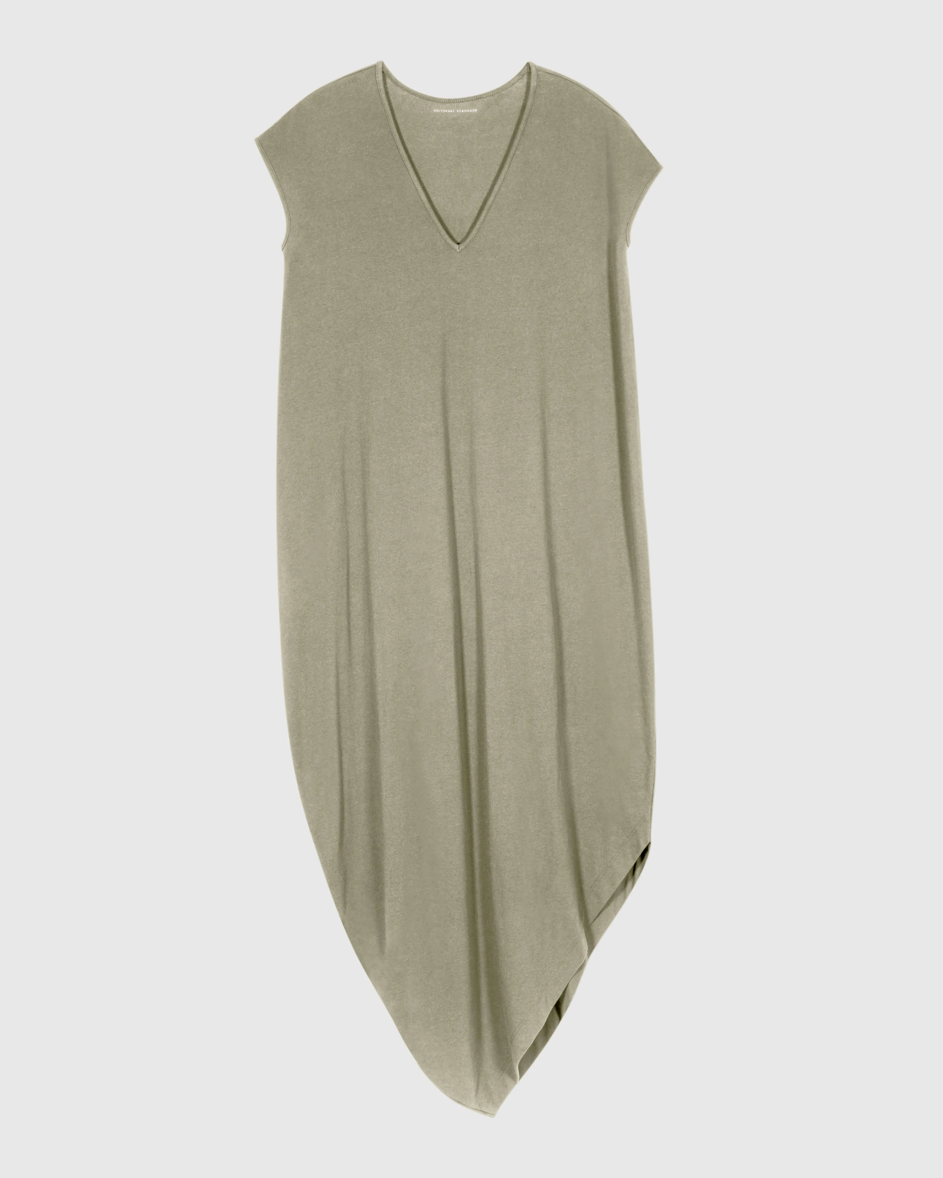 Iconic Geneva V-Neck Dress - Pistachio sold by Universal Standard