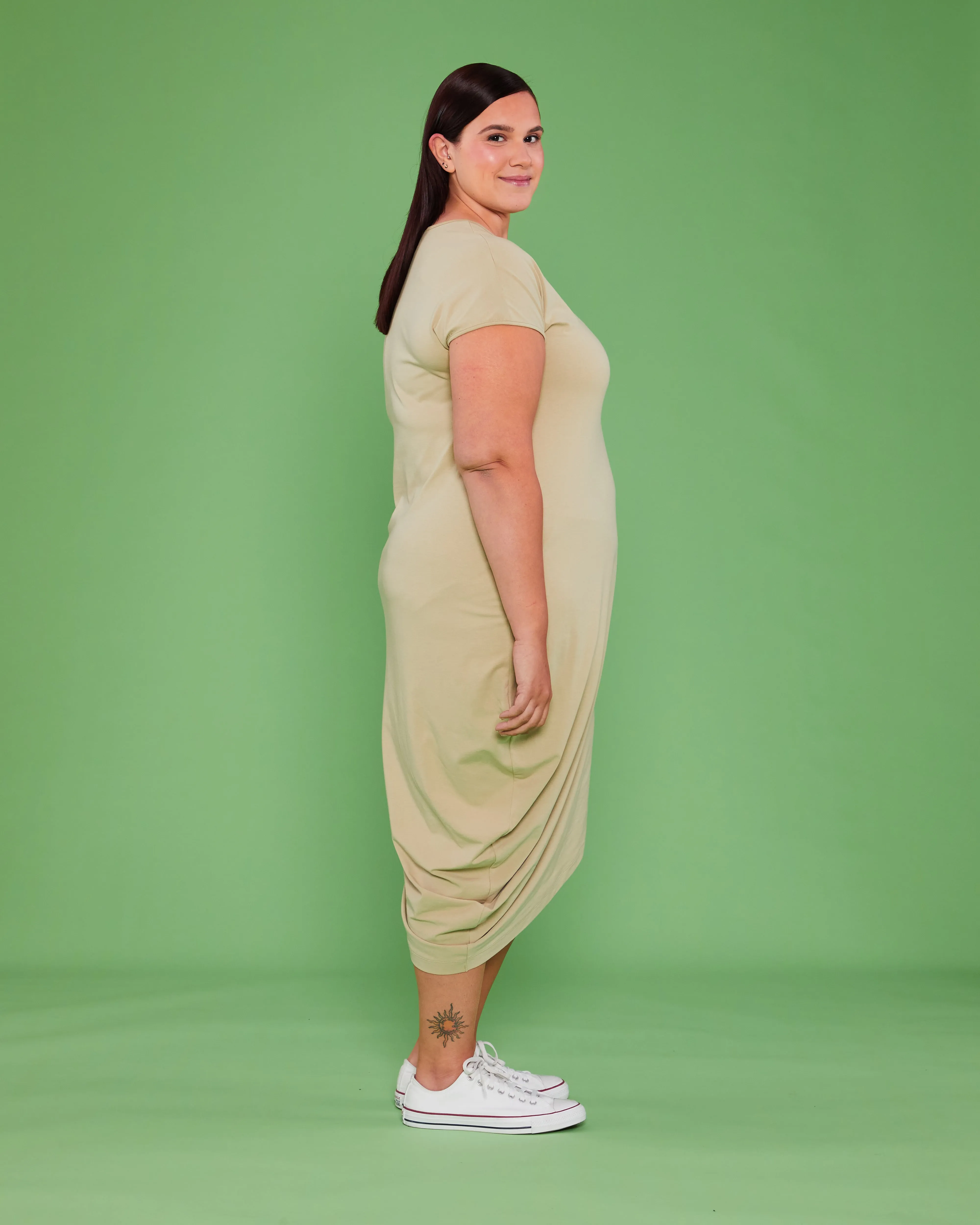 Iconic Geneva V-Neck Dress - Pistachio sold by Universal Standard product image thumbnail 3