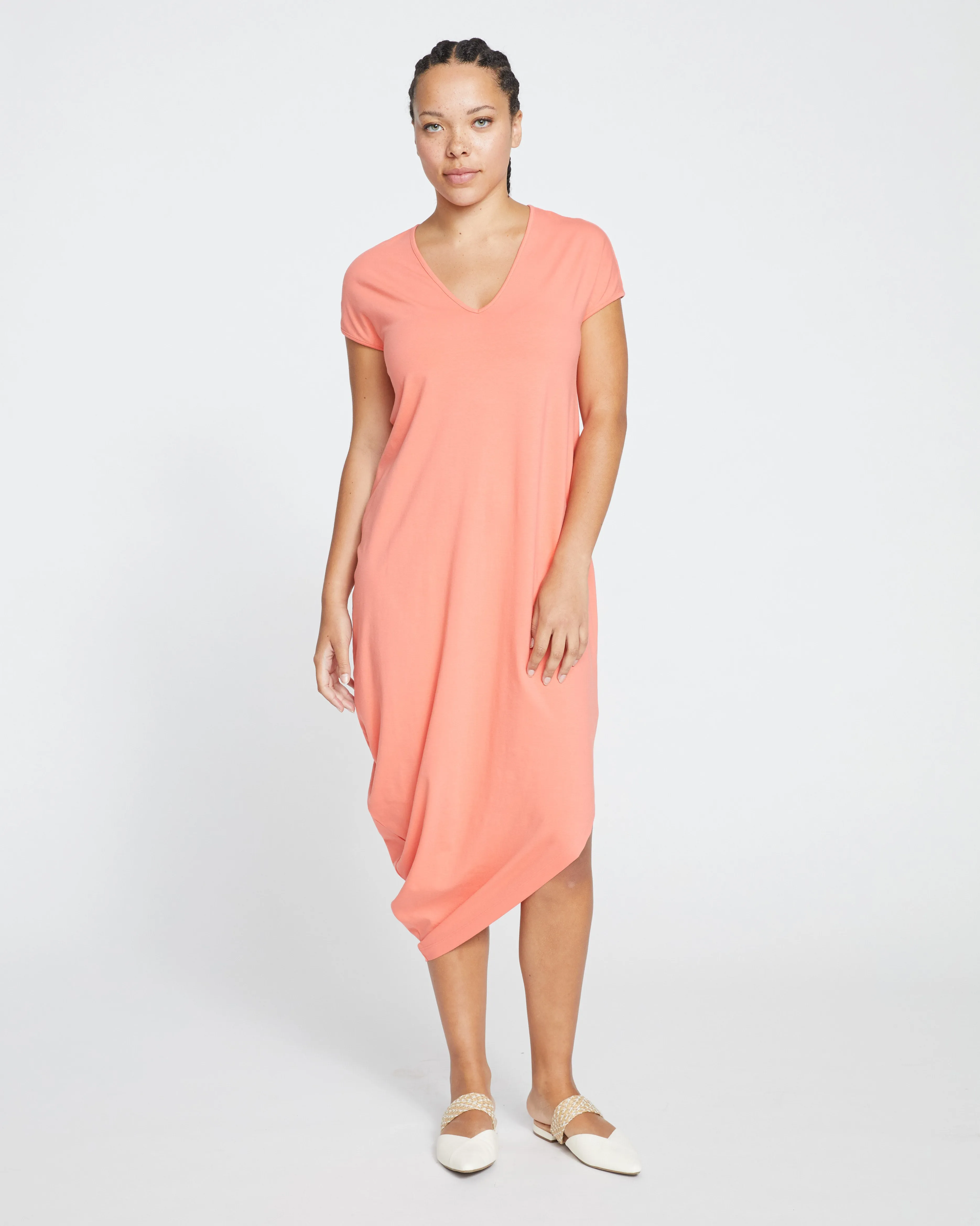 Iconic Geneva V-Neck Dress - Sunset sold by Universal Standard