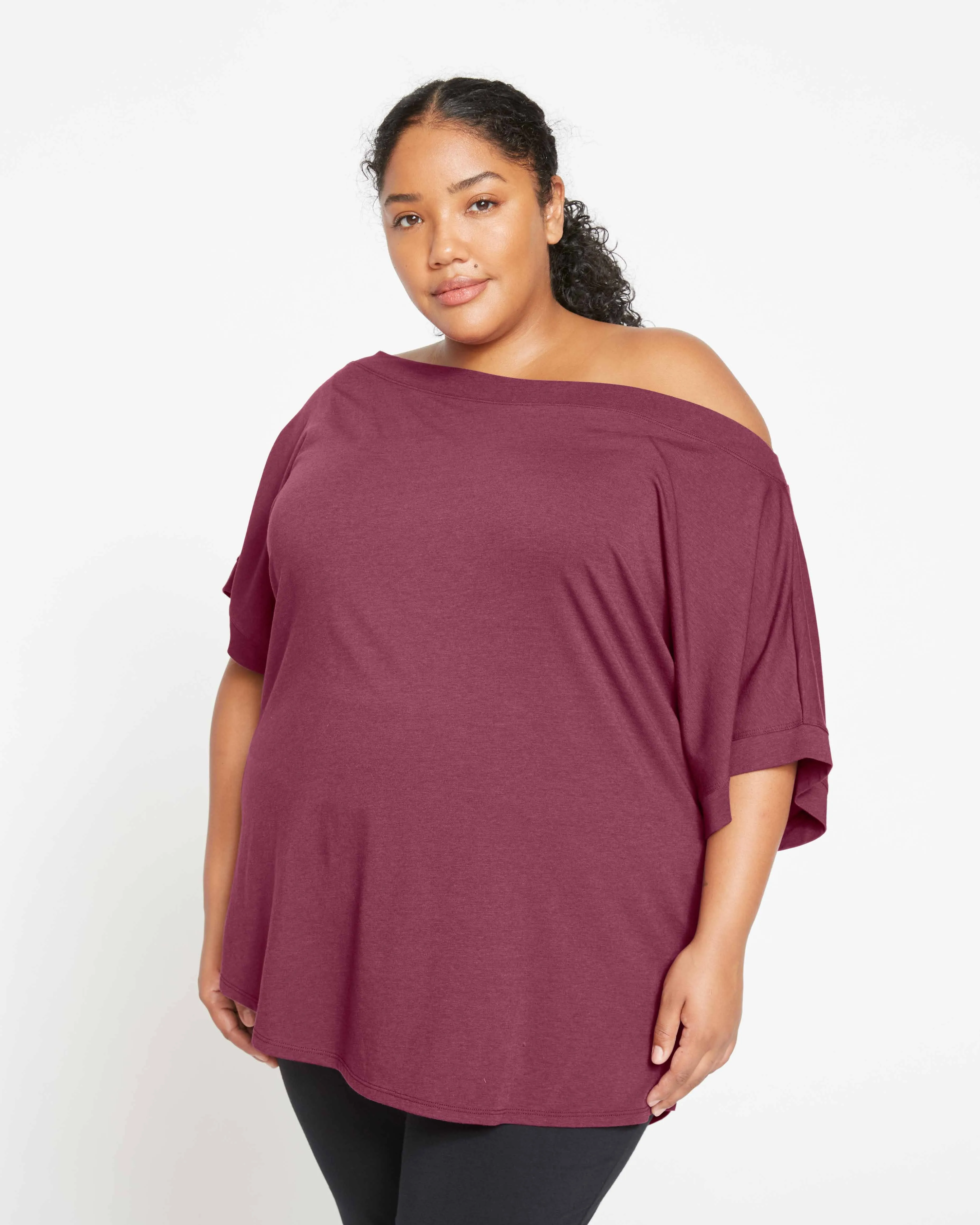 Dolci Short Sleeve Top - Plum sold by Universal Standard product image thumbnail 2
