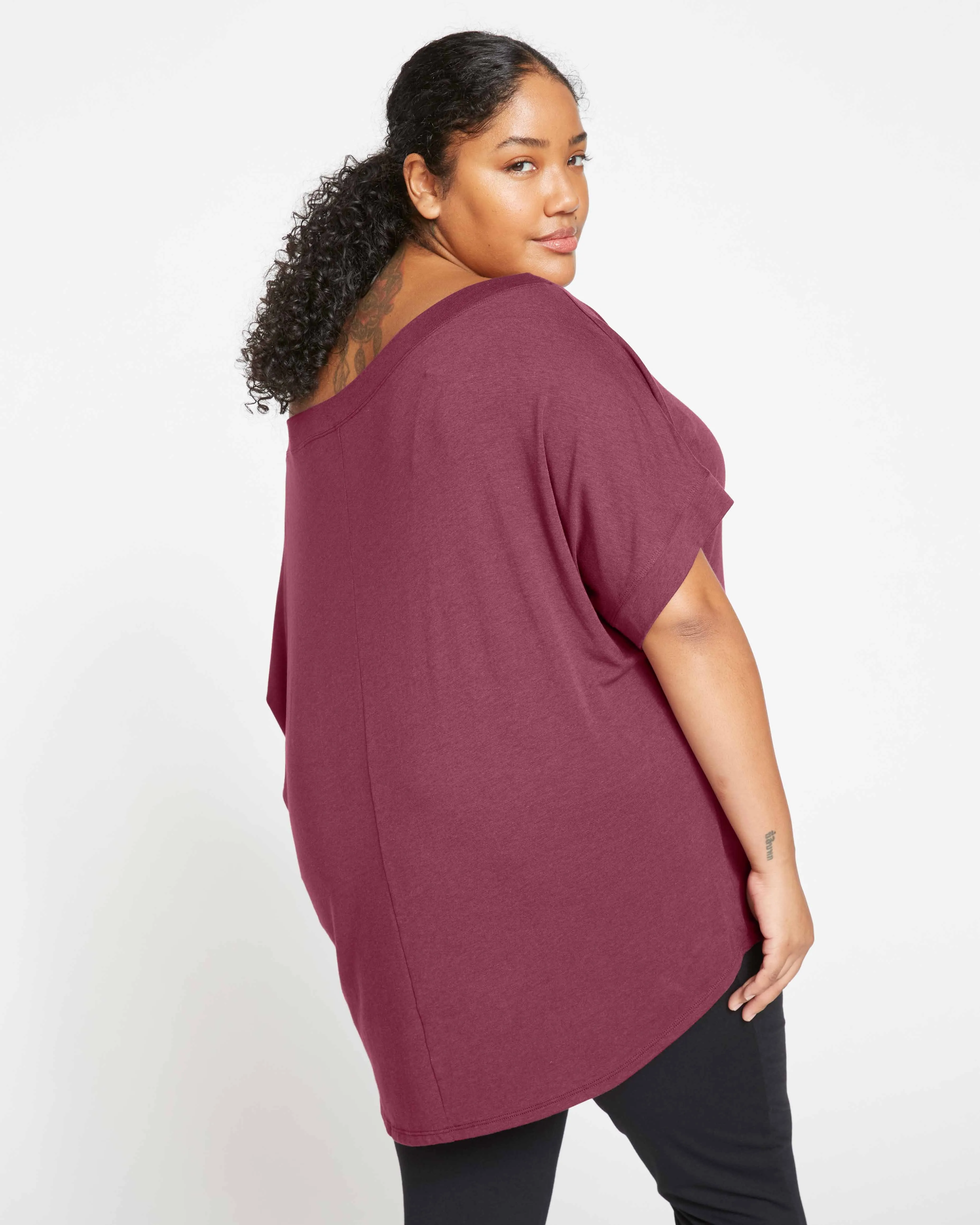 Dolci Short Sleeve Top - Plum sold by Universal Standard product image thumbnail 4
