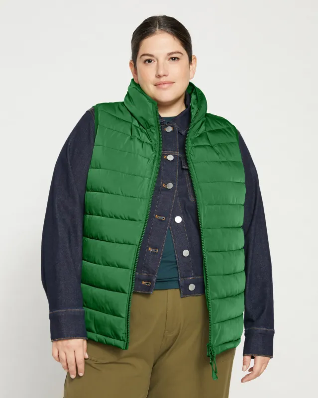 Comfort Panel Sport Puffer Vest - Jardin sold by Universal Standard