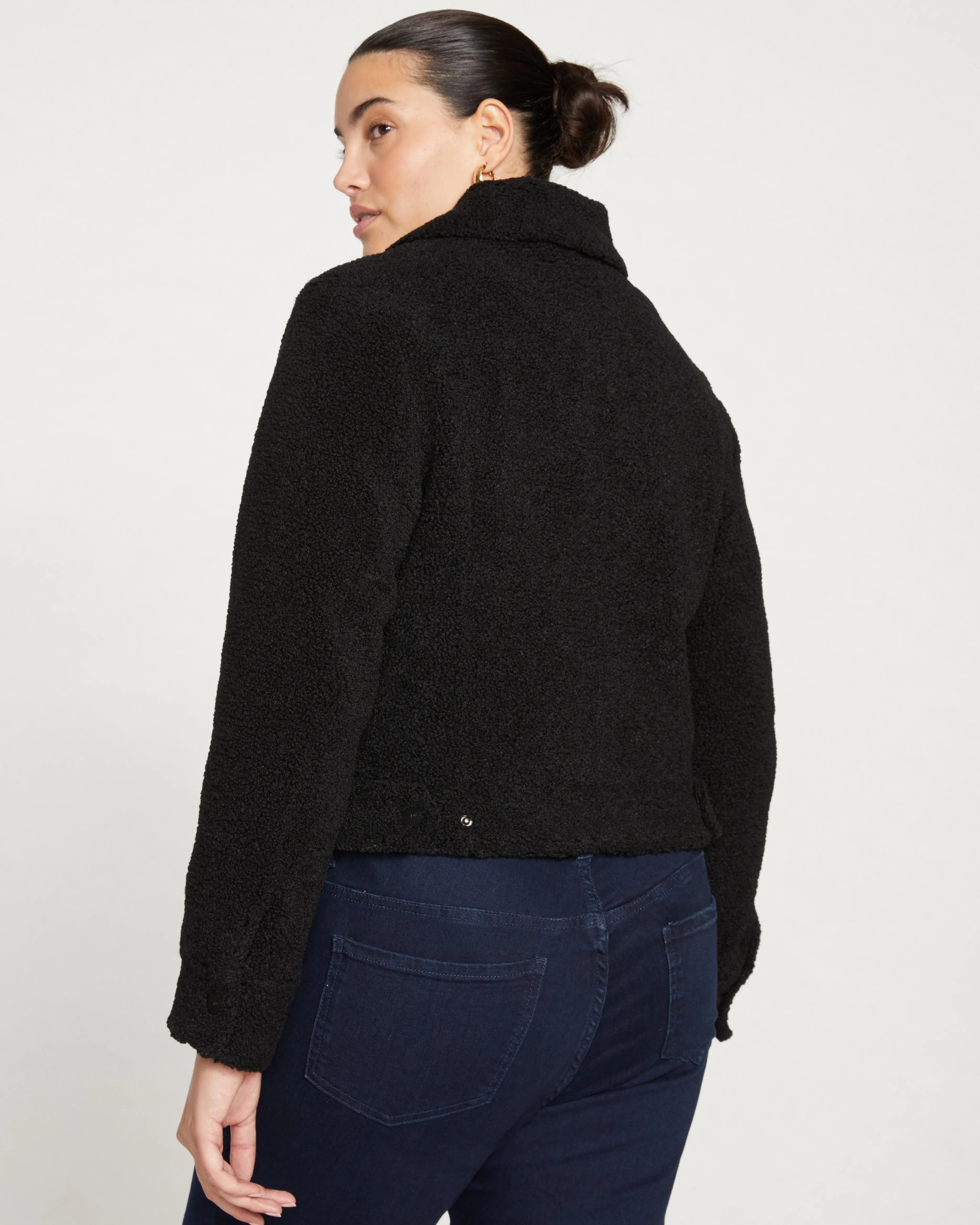 Kelsey Teddy Jacket - Black sold by Universal Standard product image thumbnail 4
