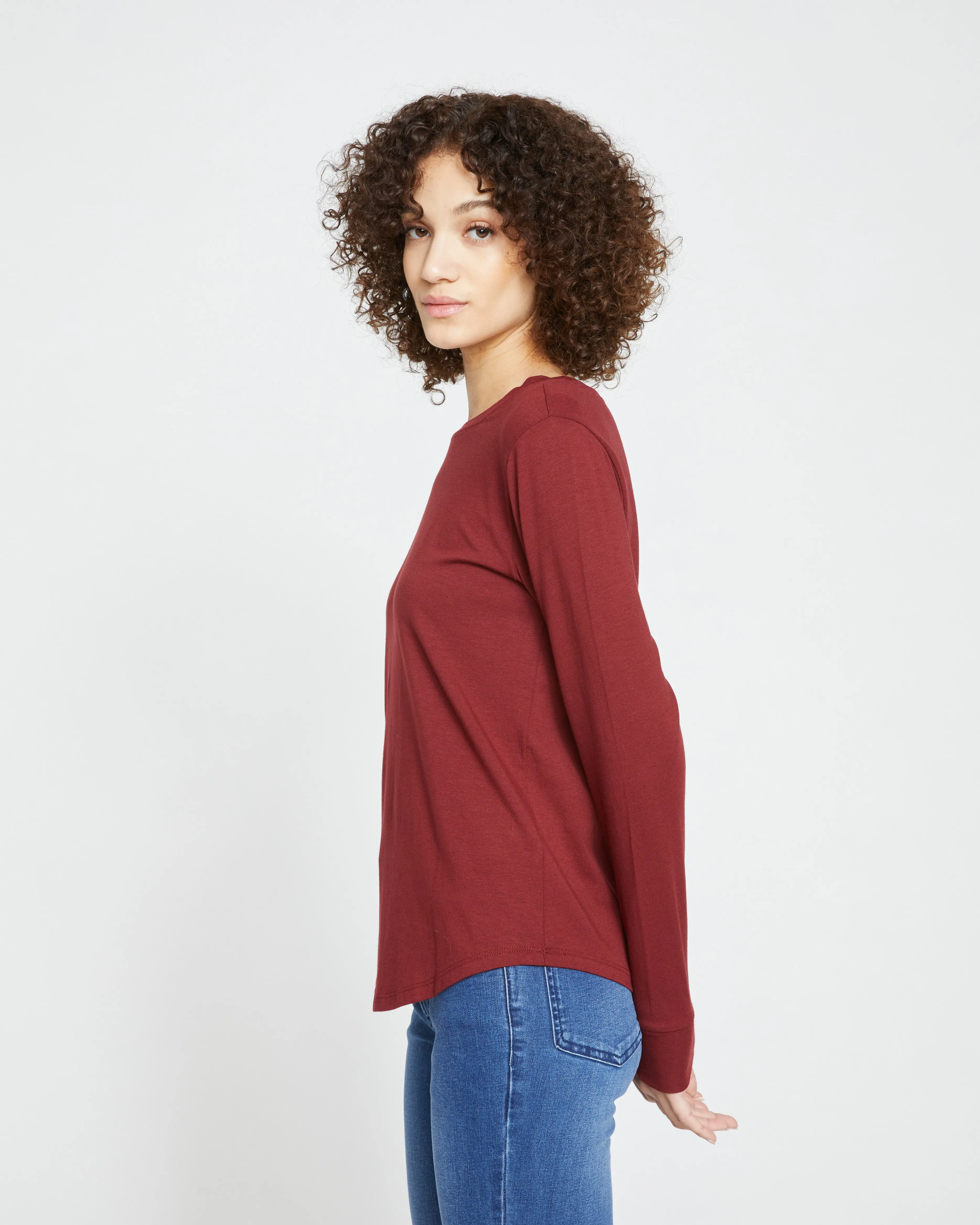 Long Sleeve Tee Rex - Brick Red sold by Universal Standard product image thumbnail 3